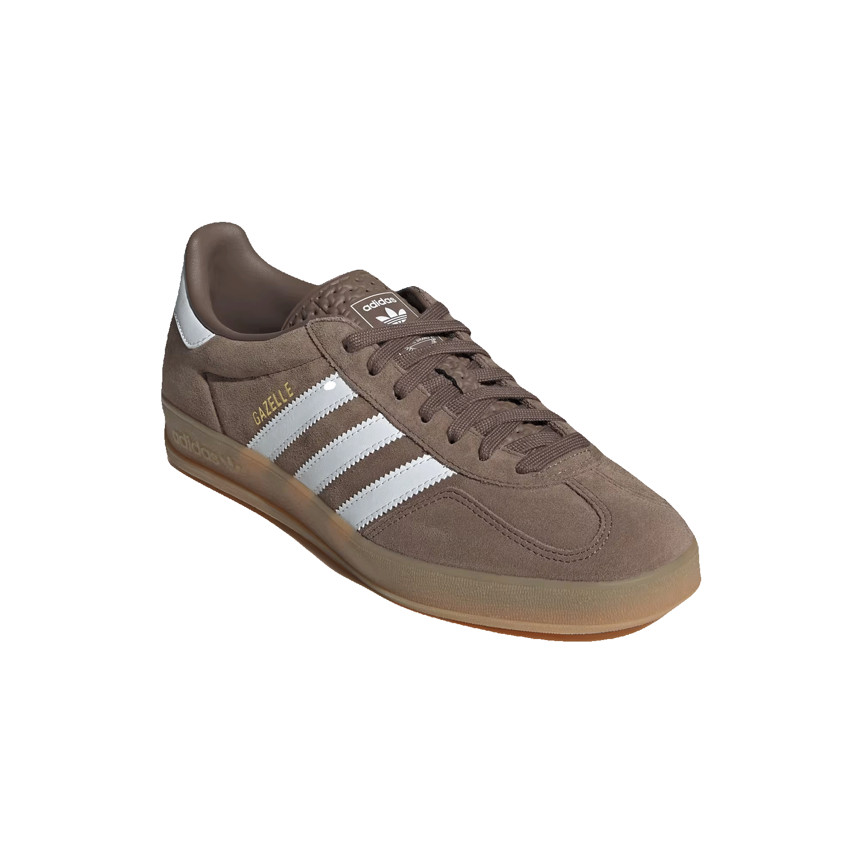 adidas Gazelle Indoor Earth Strata White Gold Metallic Side
