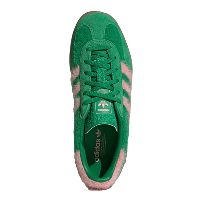 adidas Gazelle Indoor Green Glow Pink (W) Oben