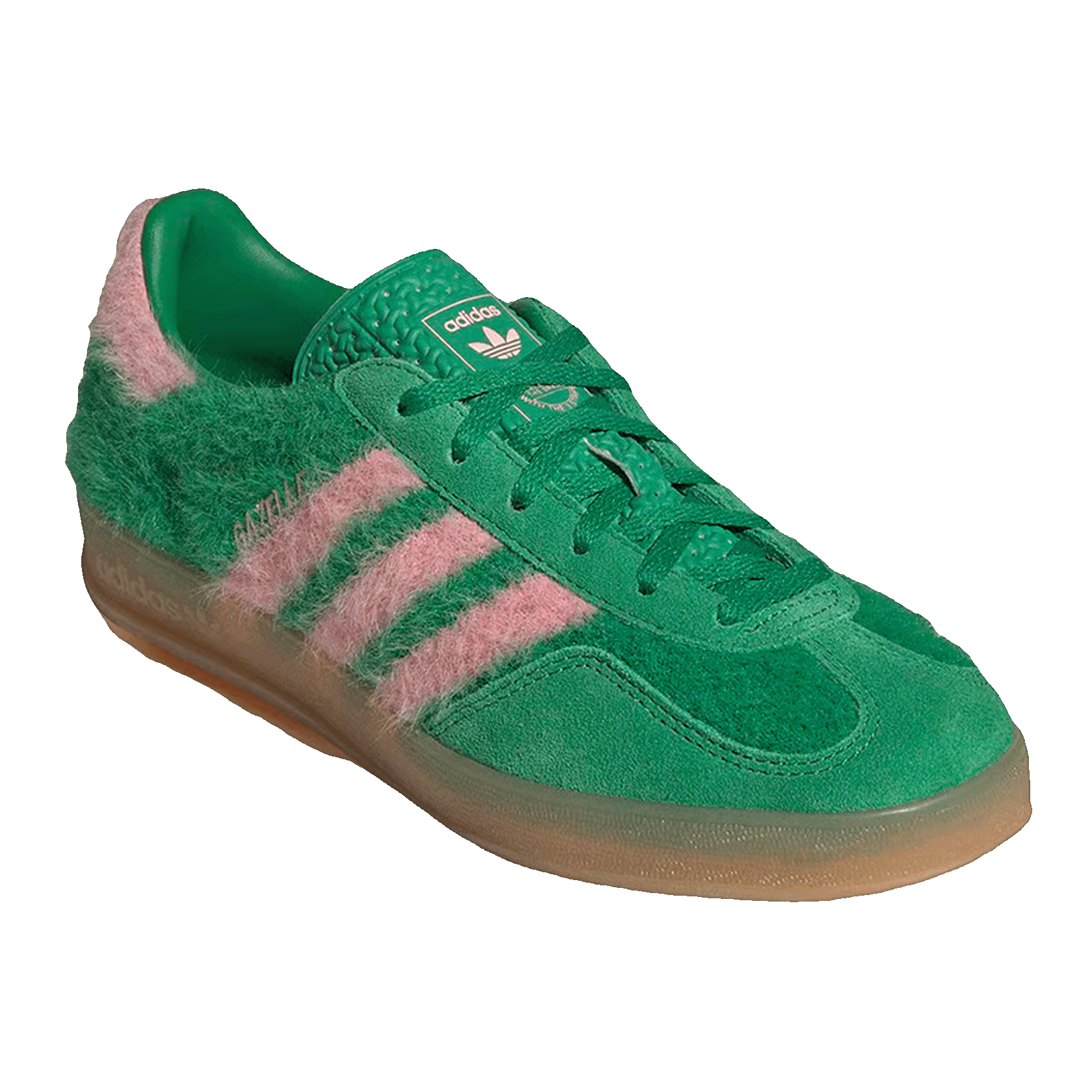 adidas Gazelle Indoor Green Glow Pink (W) Side