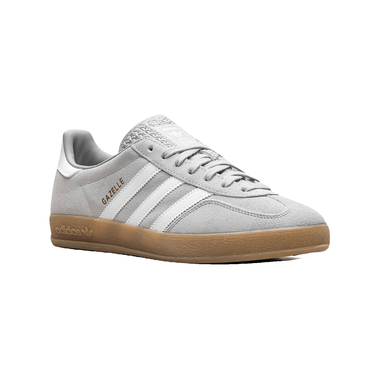 adidas Gazelle Indoor Grey Cloud White Gold Metallic Side