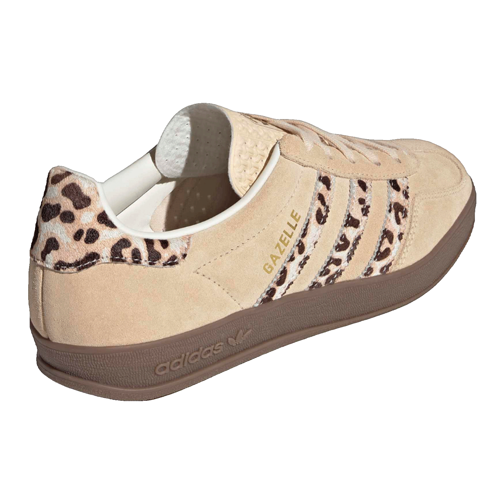 adidas Gazelle Indoor Leopard Crystal Sand (W) Back HQ0286