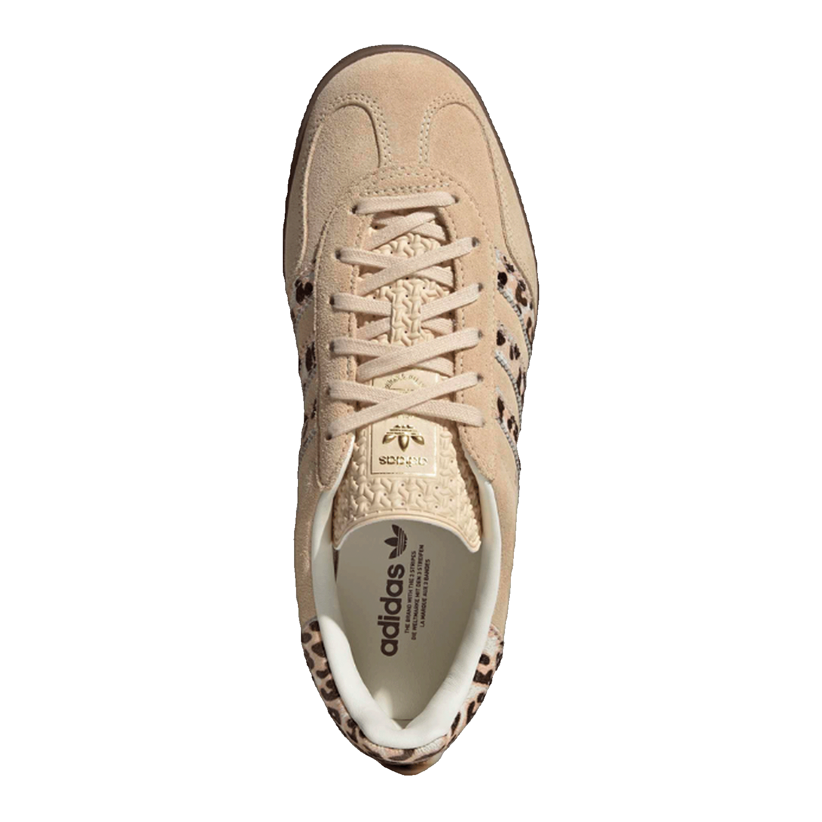 adidas Gazelle Indoor Leopard Crystal Sand (W) Oben HQ0286