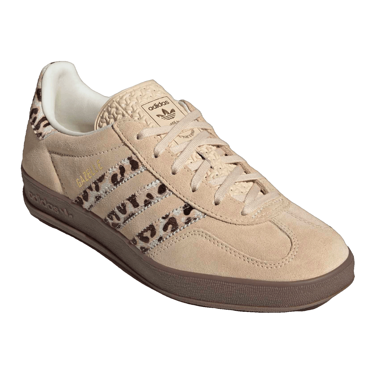 adidas Gazelle Indoor Leopard Crystal Sand (W) Side HQ0286