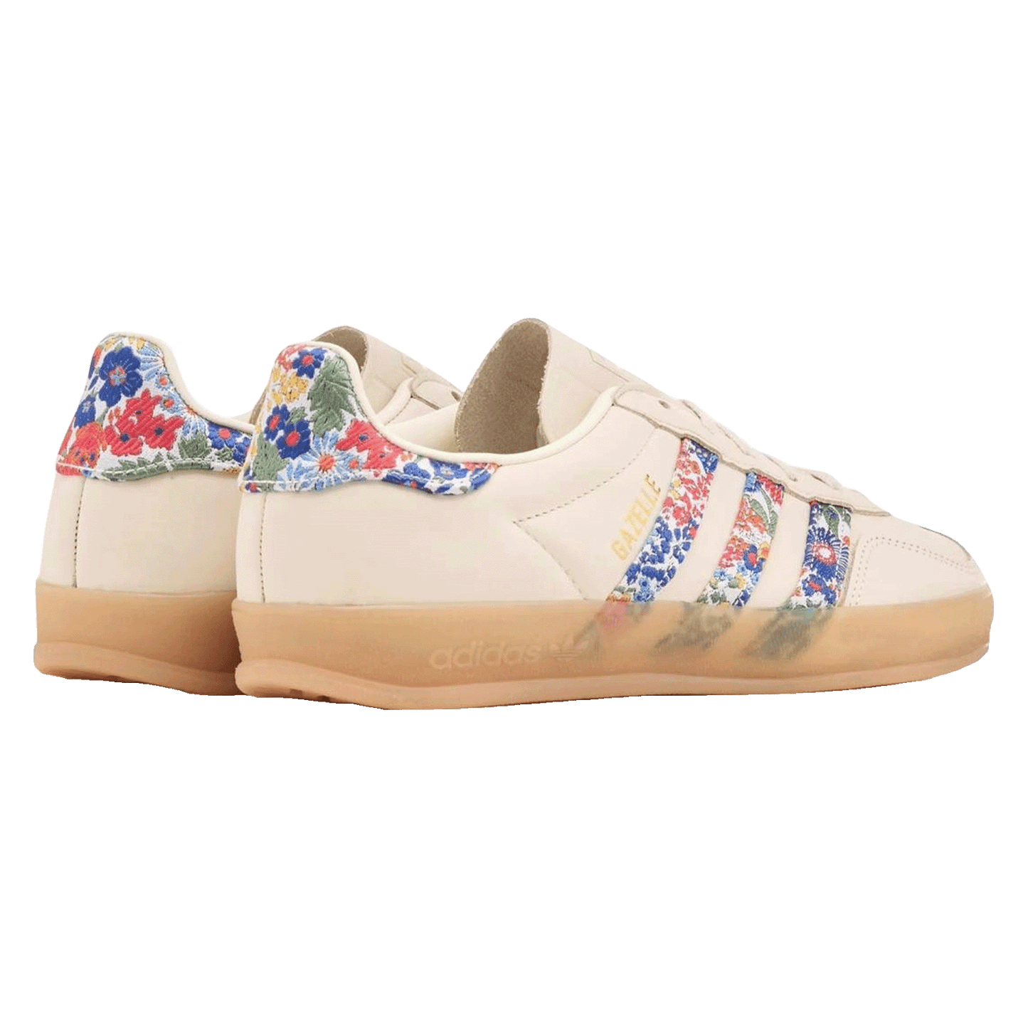 adidas Gazelle Indoor Liberty London Floral Embroidery Stripes (W) Back