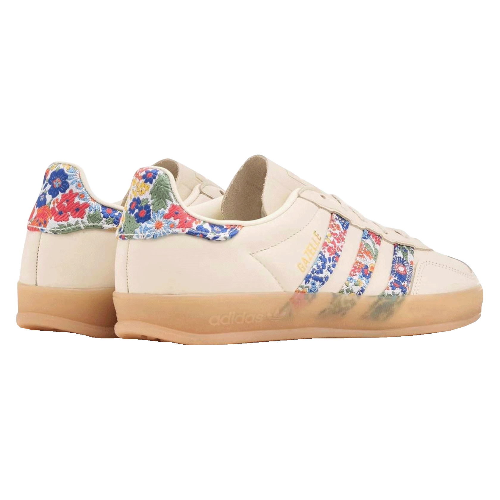 adidas Gazelle Indoor Liberty London Floral Embroidery Stripes (W) Back