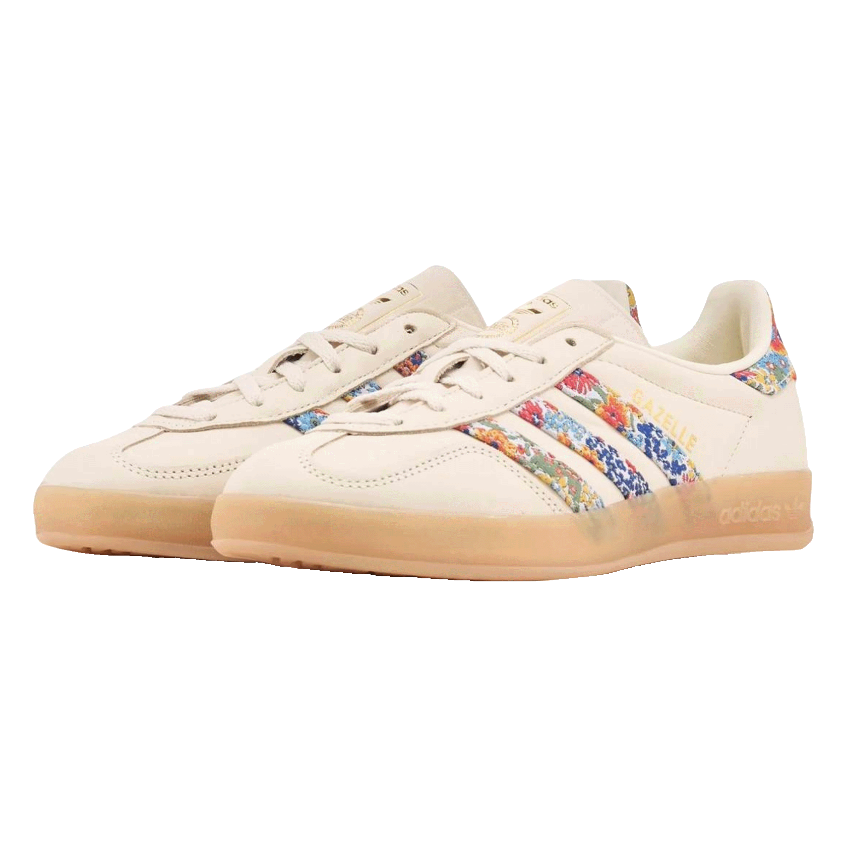 adidas Gazelle Indoor Liberty London Floral Embroidery Stripes (W) Side