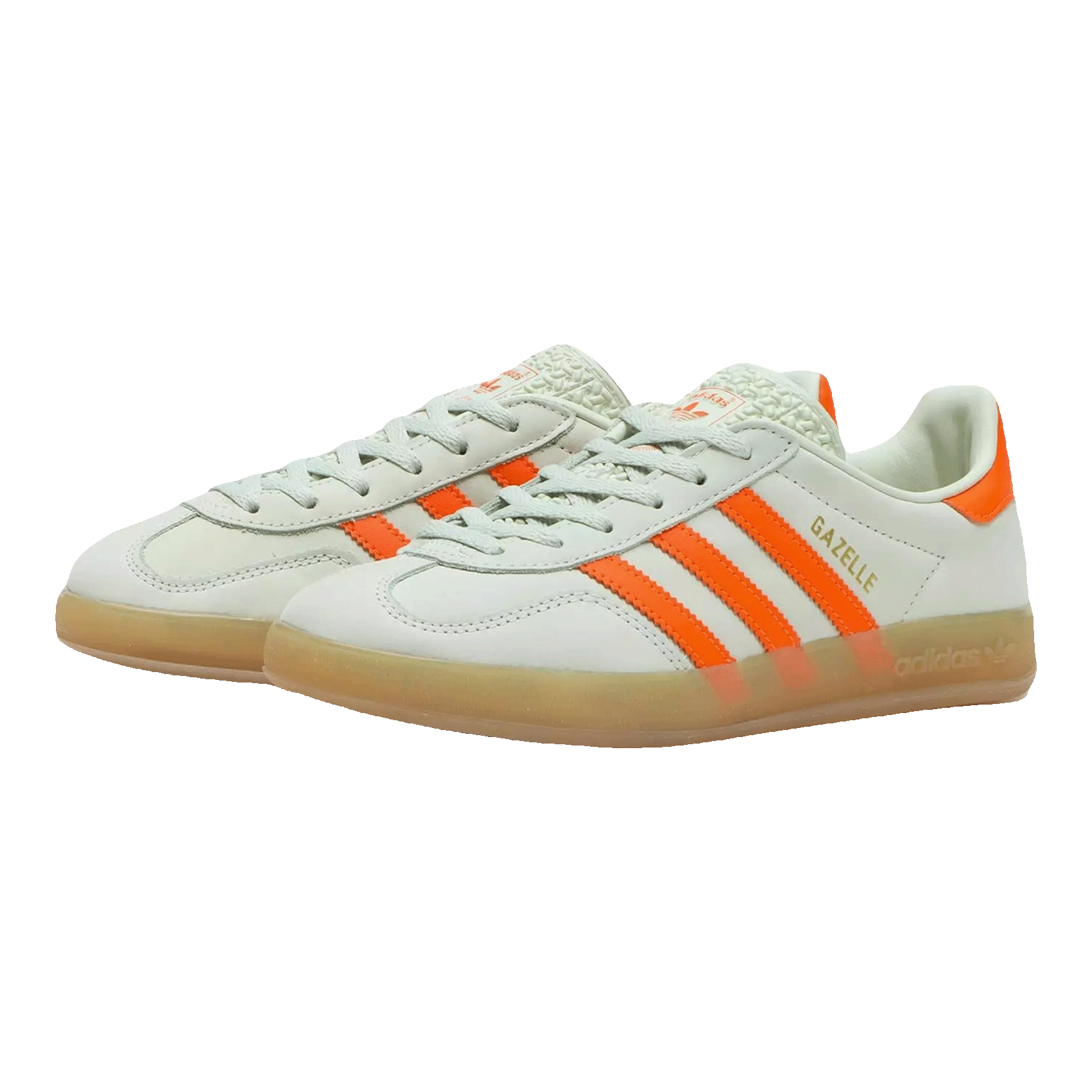adidas Gazelle Indoor Linen Green Solar Orange (W) Side