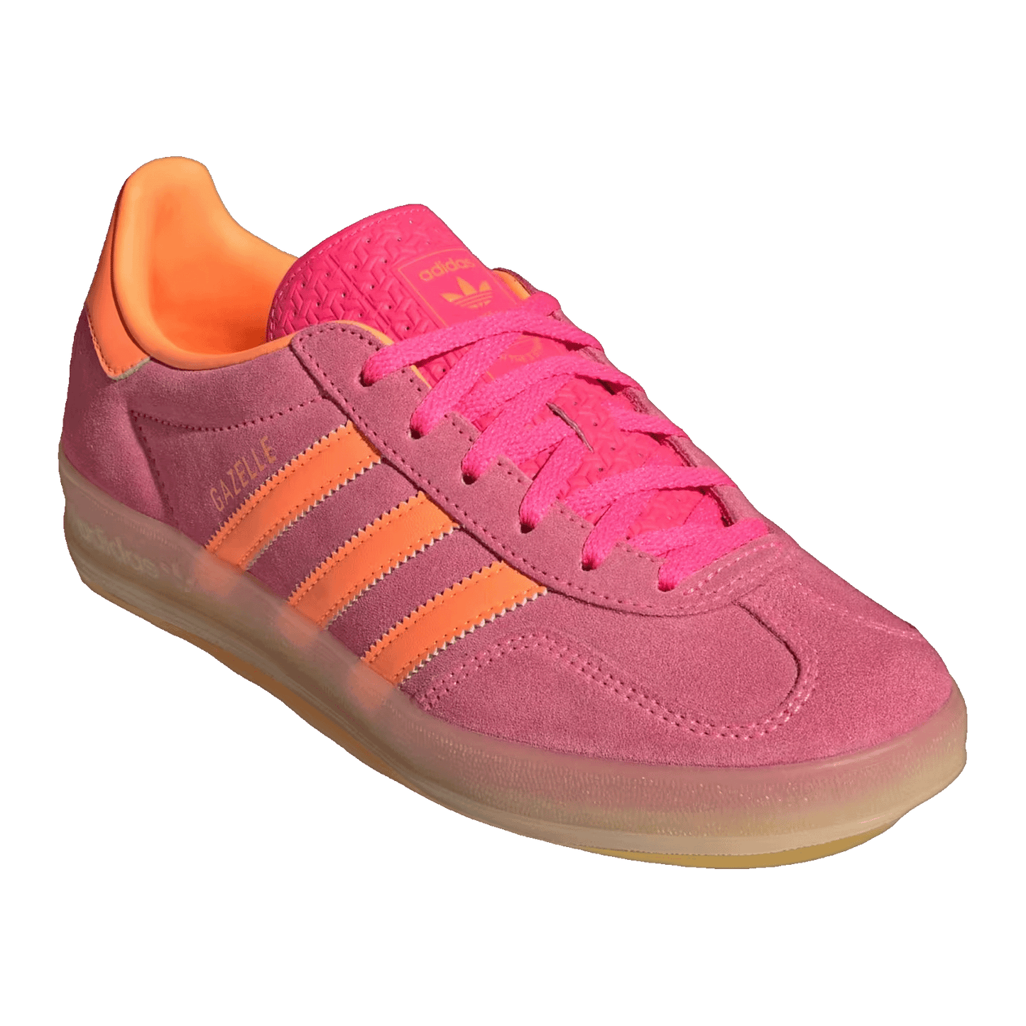 adidas Gazelle Indoor Lucid Pink Lucid Orange (W) Side IH9218