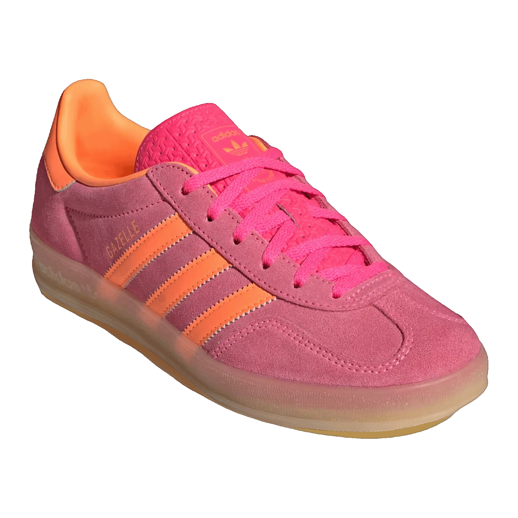 adidas Gazelle Indoor Lucid Pink Lucid Orange (W) Side IH9218