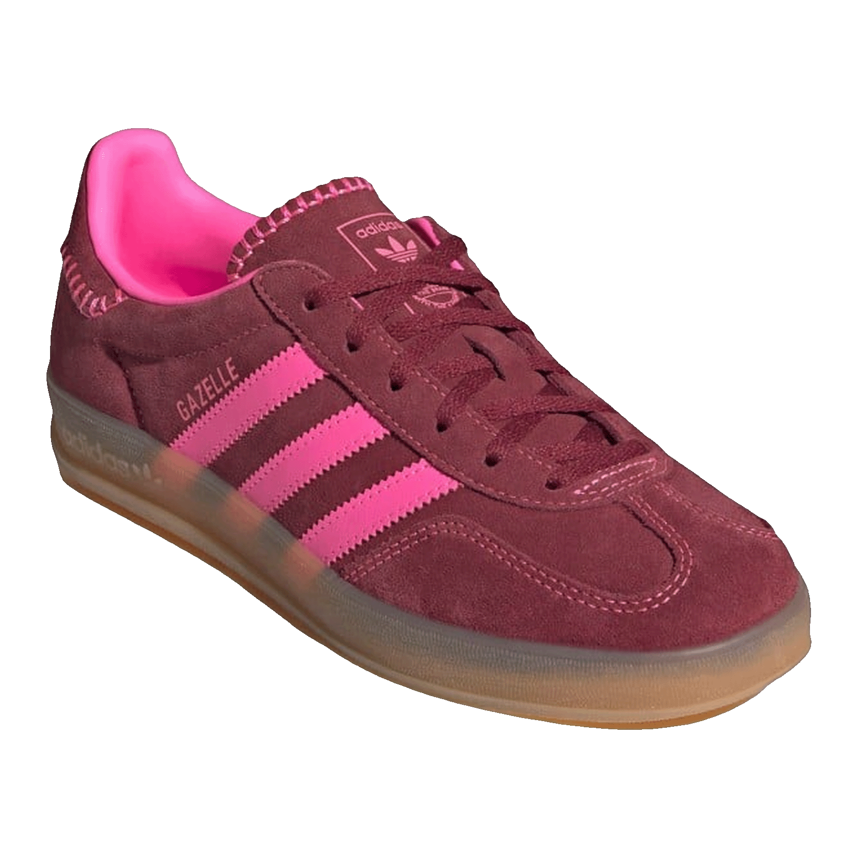adidas Gazelle Indoor Lucid Pink Noble Maroon (W) Side JS1403