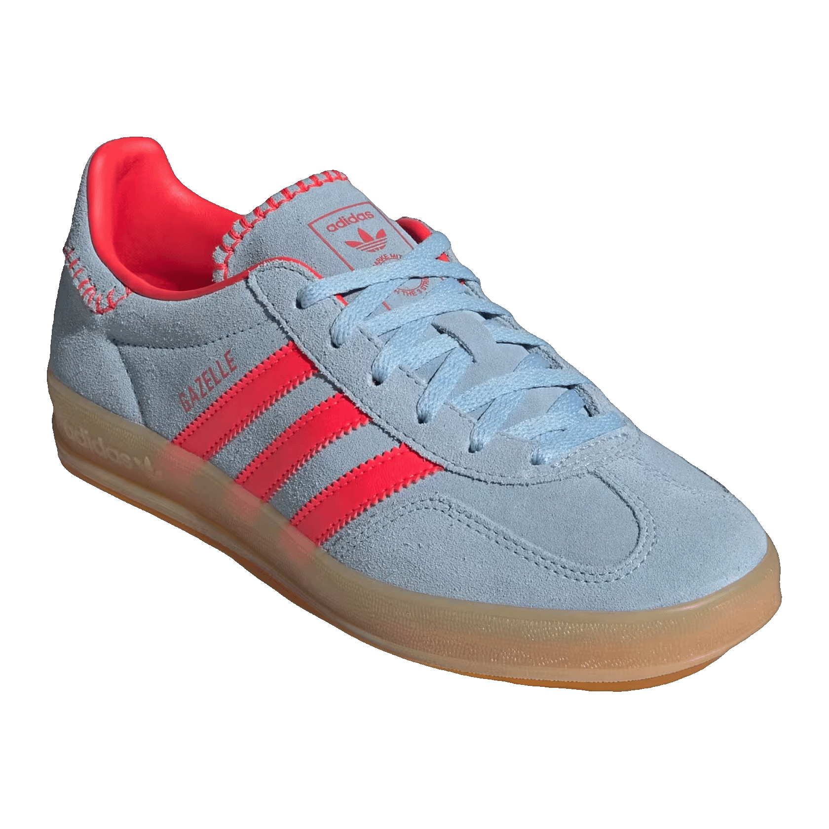 adidas Gazelle Indoor Lucid Red Clear Sky (W) Side JS1404