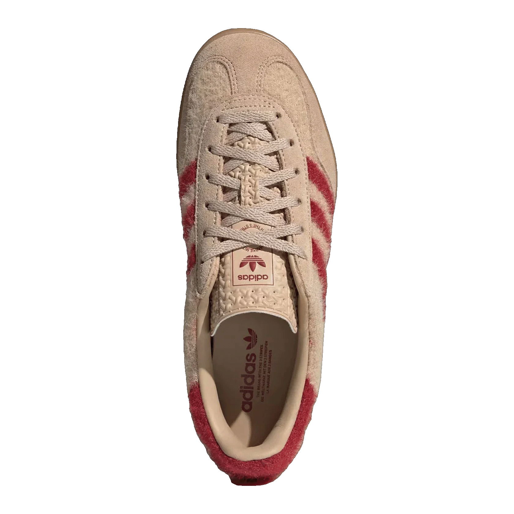 adidas Gazelle Indoor Magic Beige Victory Red (W) Oben JP8341