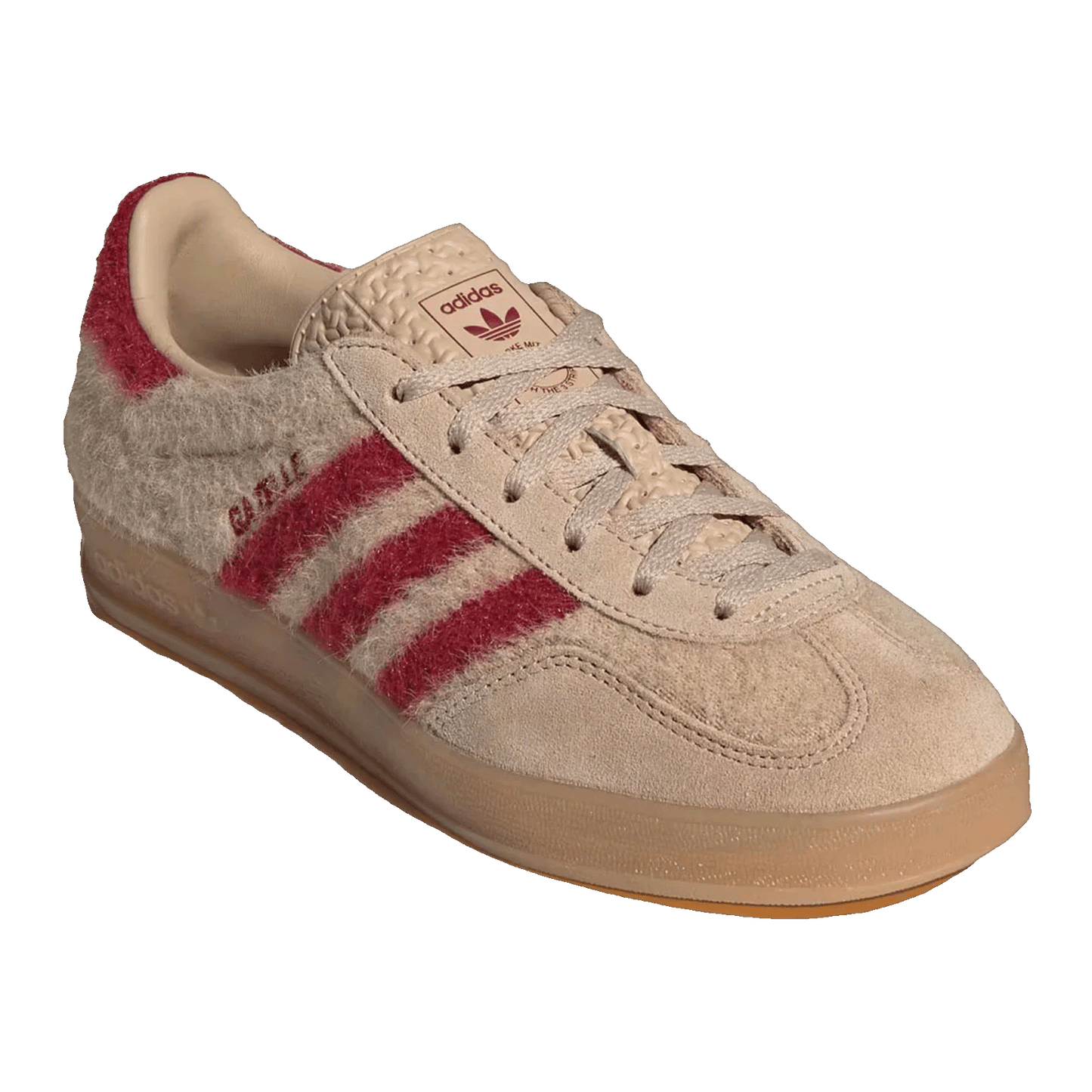 adidas Gazelle Indoor Magic Beige Victory Red (W) Side JP8341