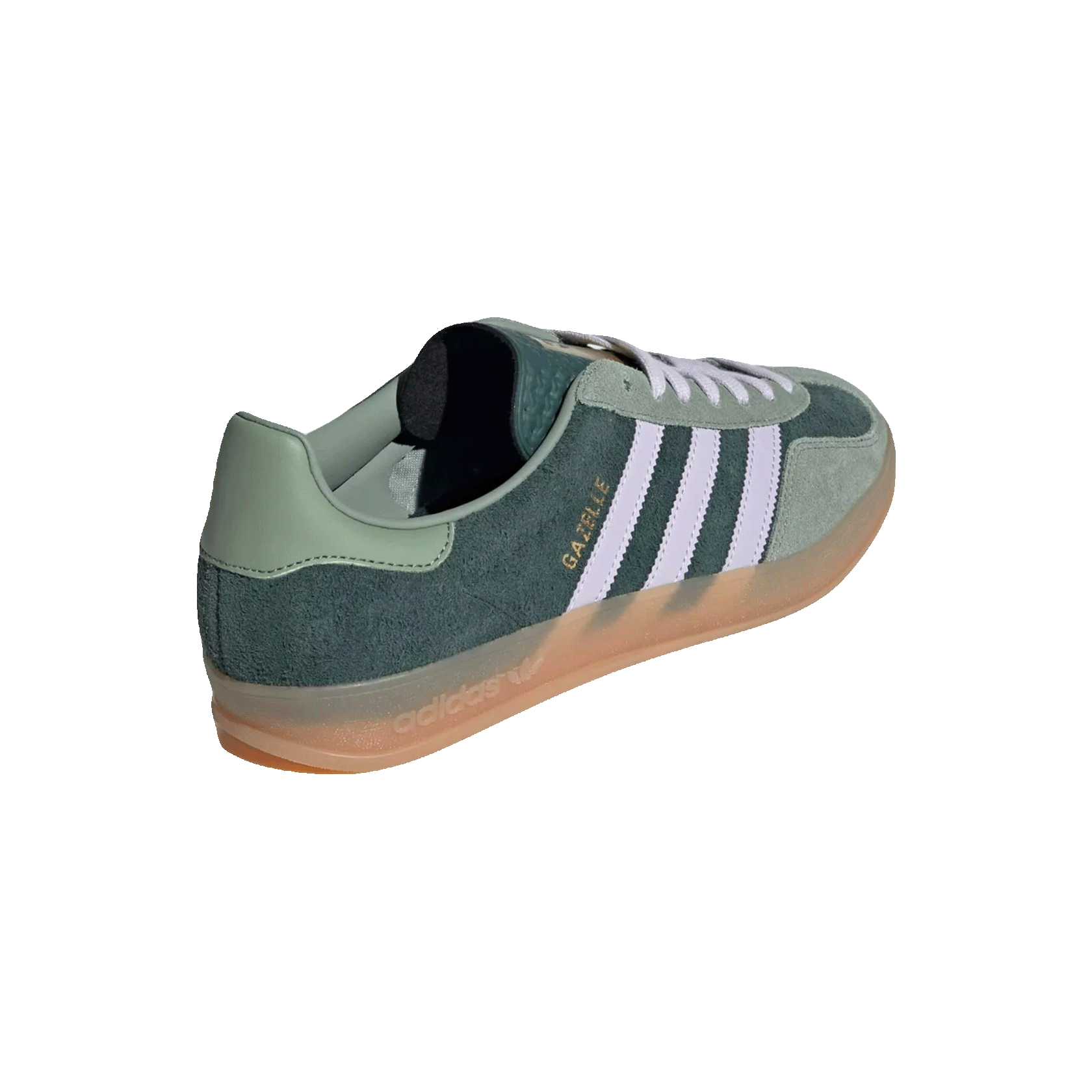 adidas Gazelle Indoor Mineral Green Silver Dawn Back