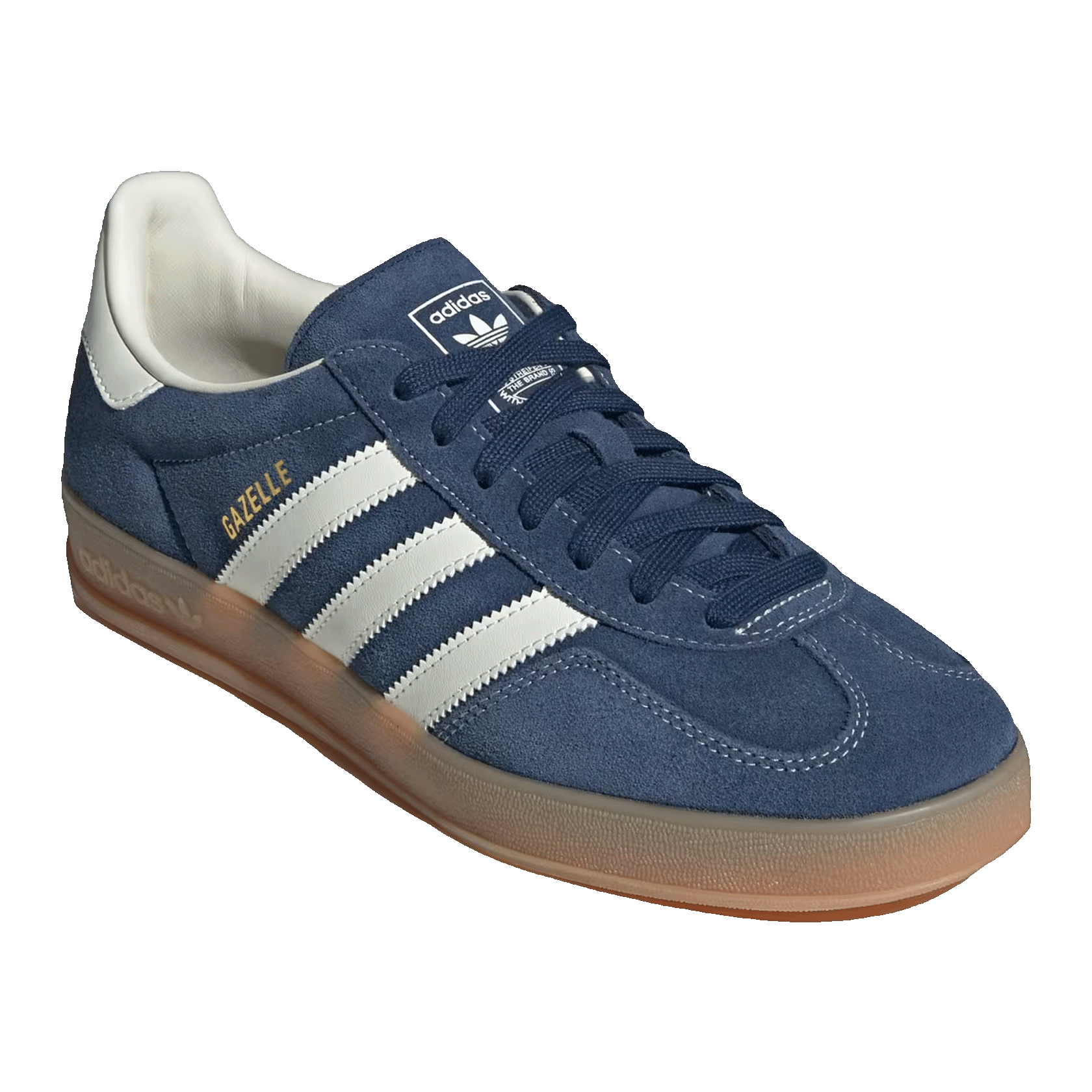 adidas Gazelle Indoor Night Indigo Off White Gold Metallic Side