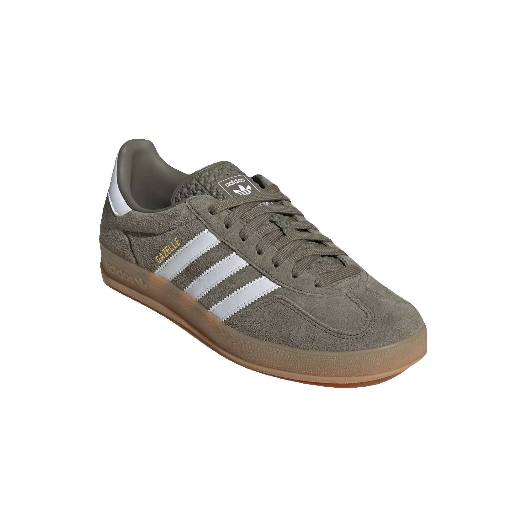 adidas Gazelle Indoor Olive Strata Ash Side