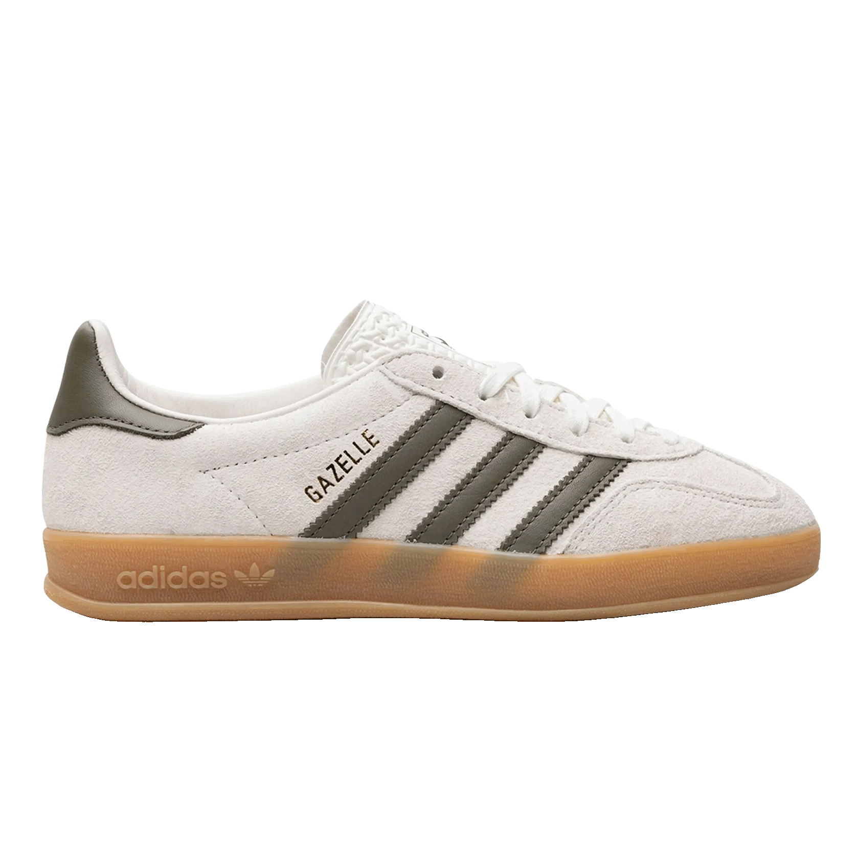 adidas Gazelle Indoor Olive Strata Cloud White Gum