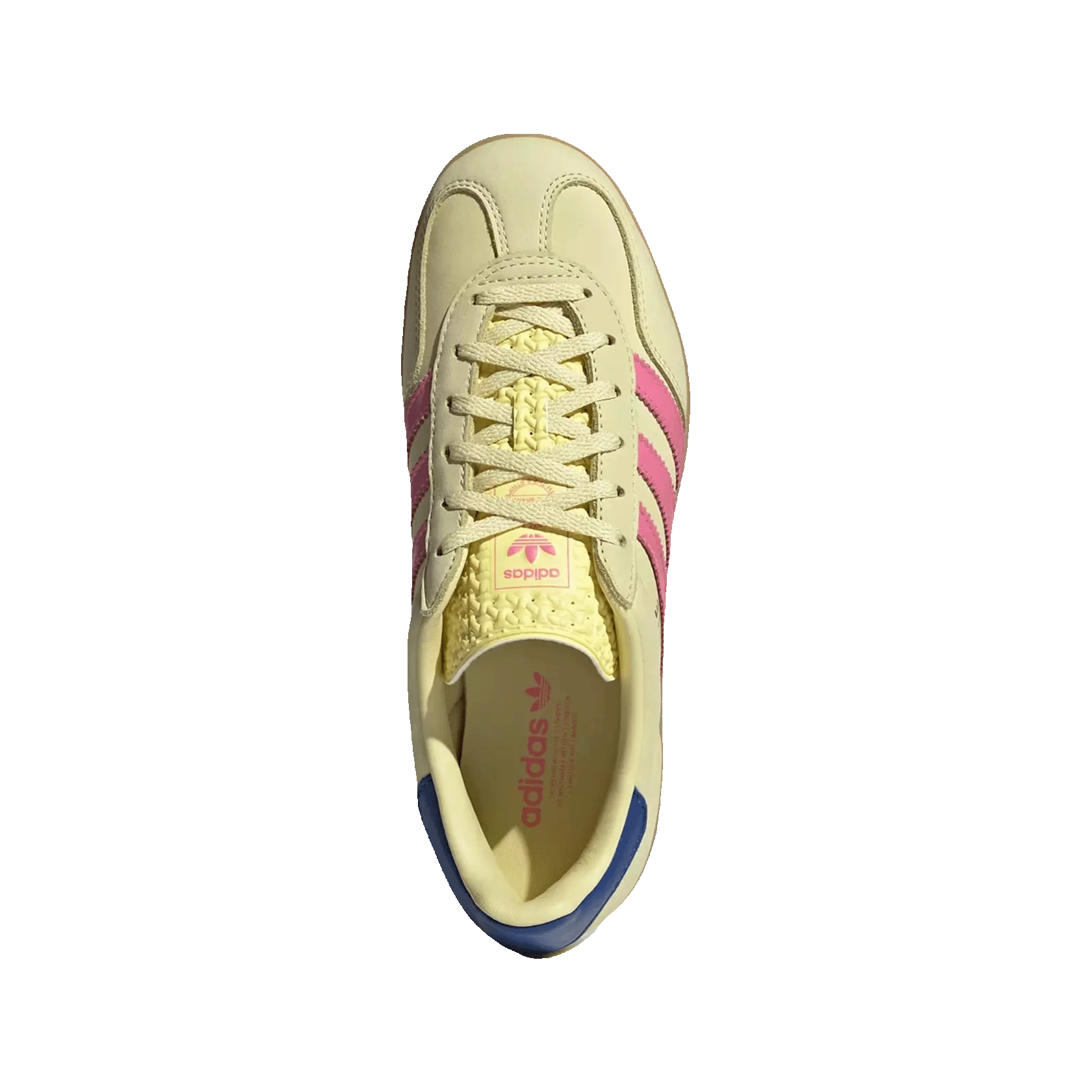 adidas Gazelle Indoor Powder Yellow Lucid Pink Royal (W) Oben