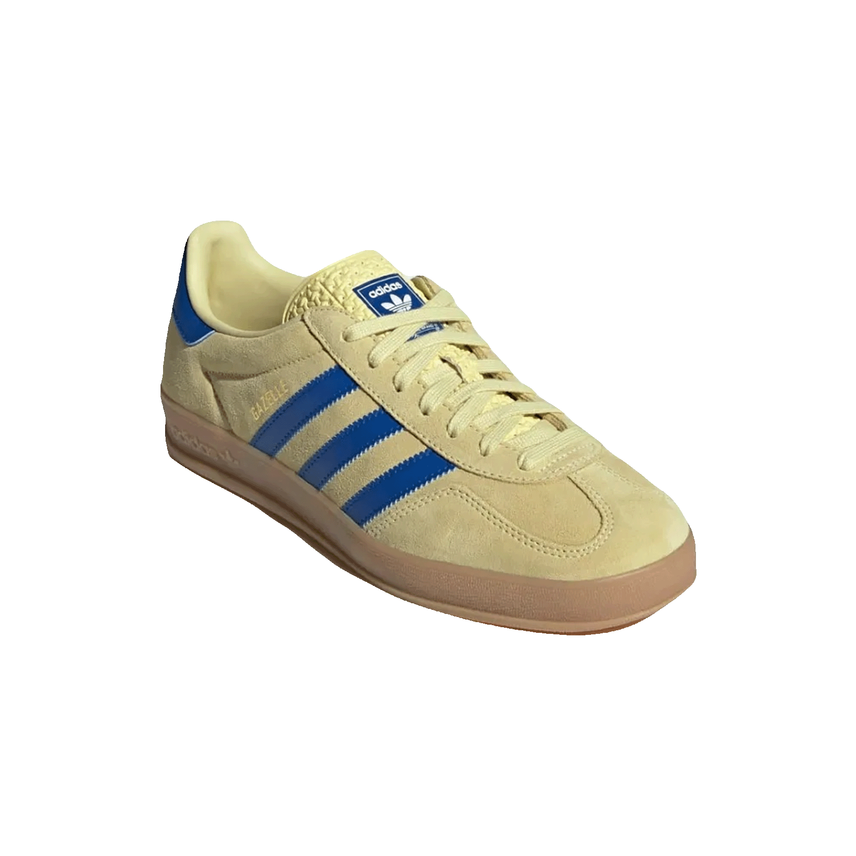 adidas Gazelle Indoor Powder Yellow Royal Blue Side