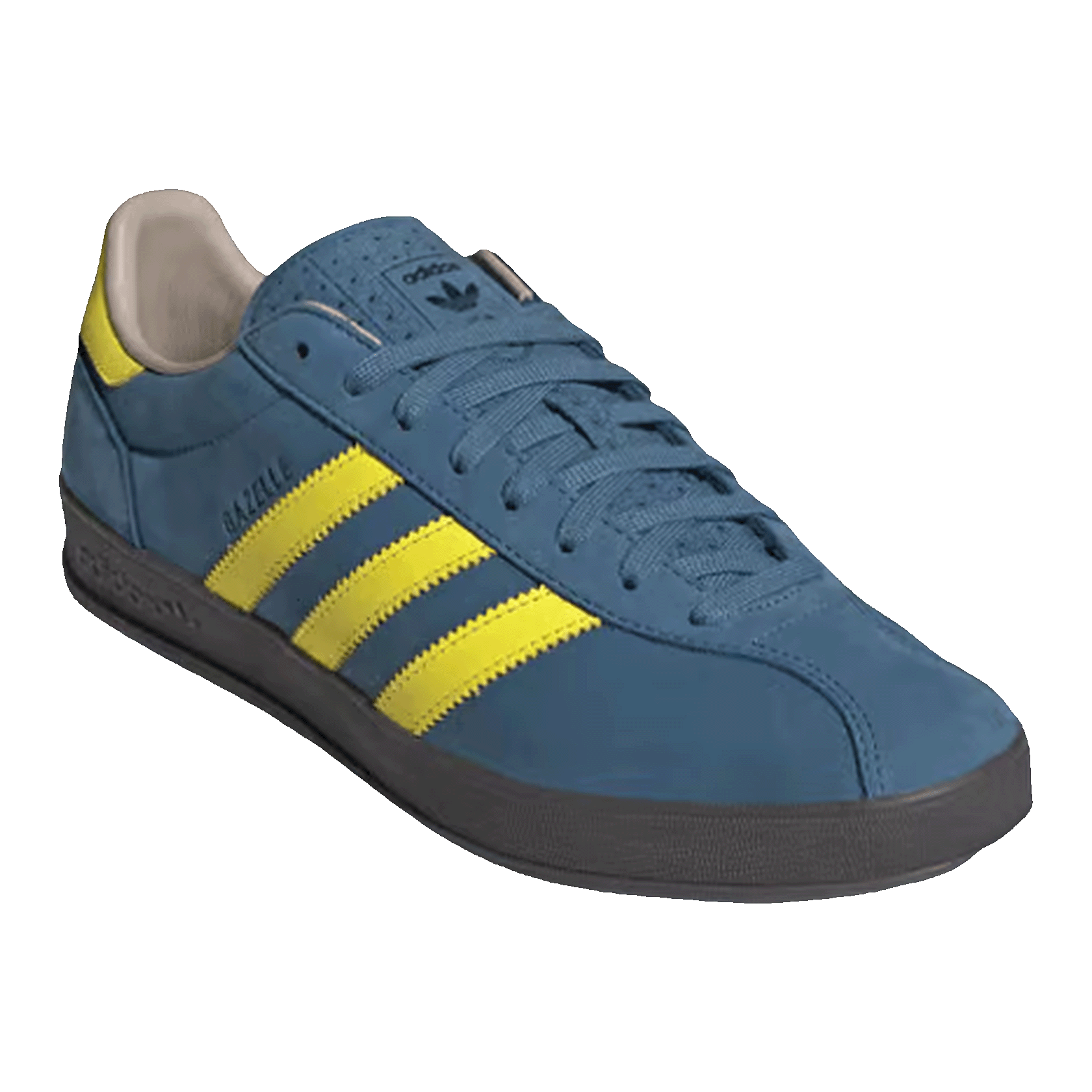 adidas Gazelle Indoor Pro Shocking Yellow Charcoal Side