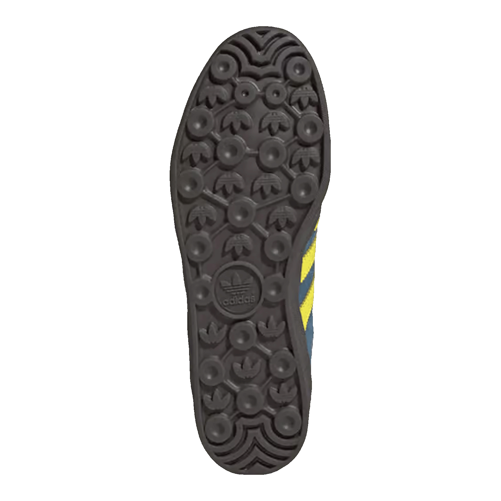 adidas Gazelle Indoor Pro Shocking Yellow Charcoal Sohle