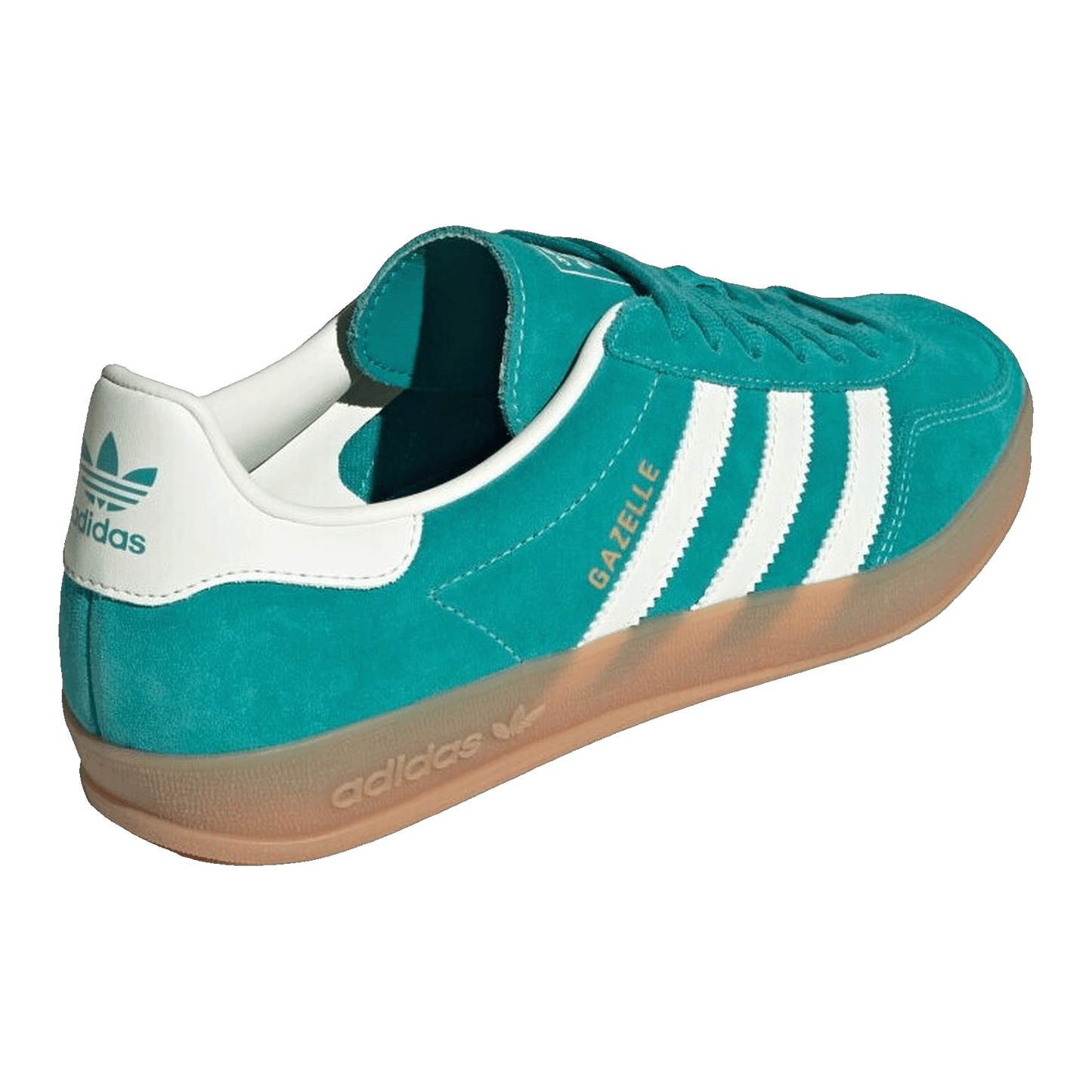 adidas Gazelle Indoor Pure Teal Off White Gold Metallic Back JQ8391