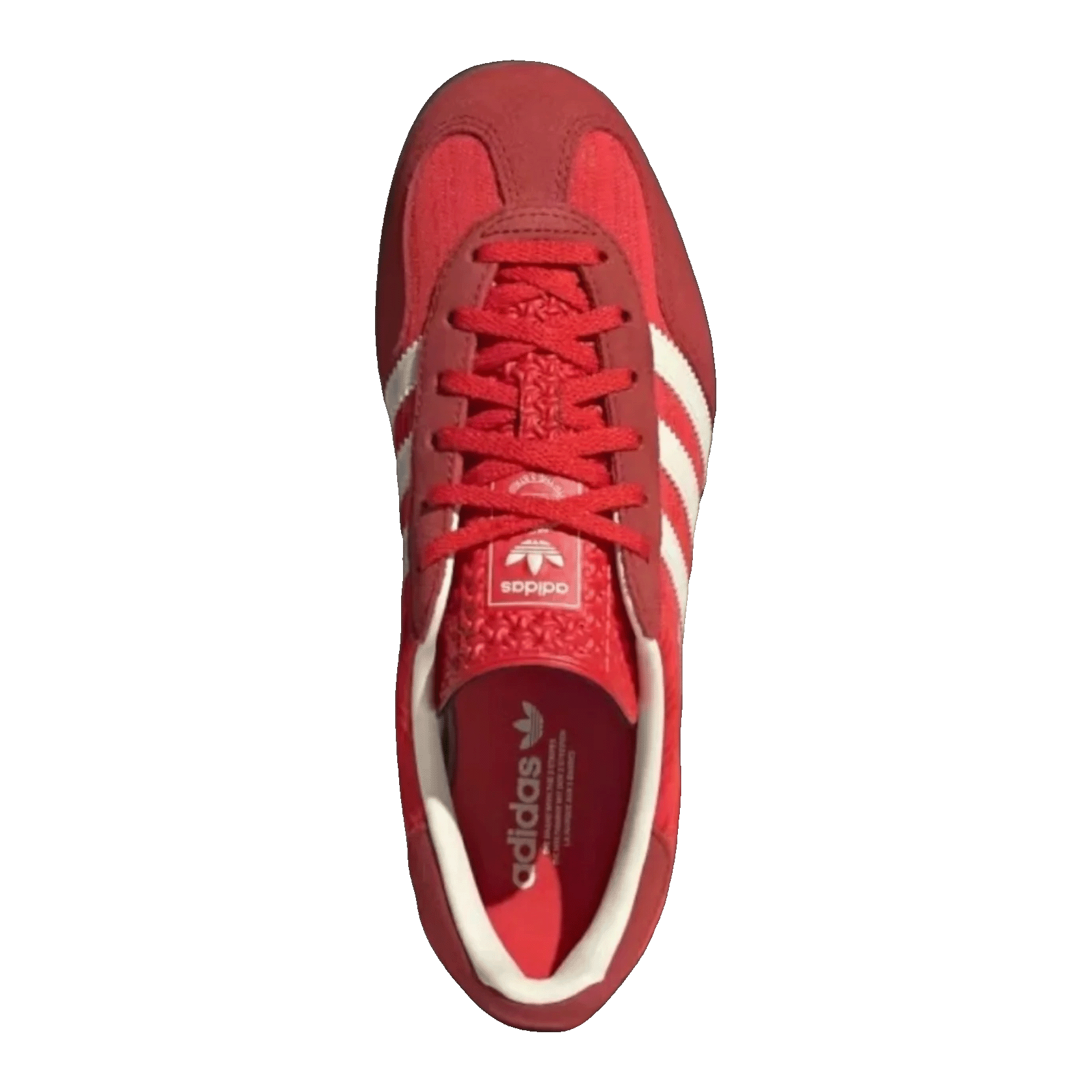 adidas Gazelle Indoor Red Better Scarlet Cream White (W) Oben JS1411