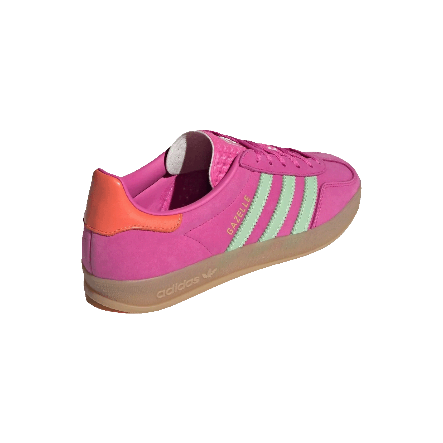 adidas Gazelle Indoor Semi Lucid Fuchsia Semi Green Spark Coral (W) Back