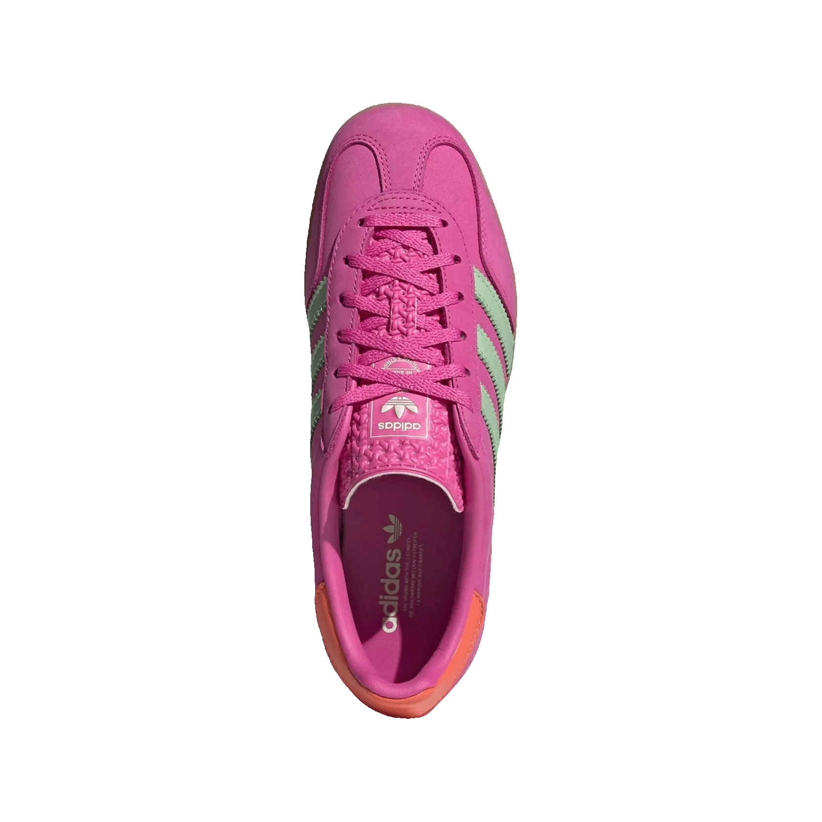 adidas Gazelle Indoor Semi Lucid Fuchsia Semi Green Spark Coral (W) Oben