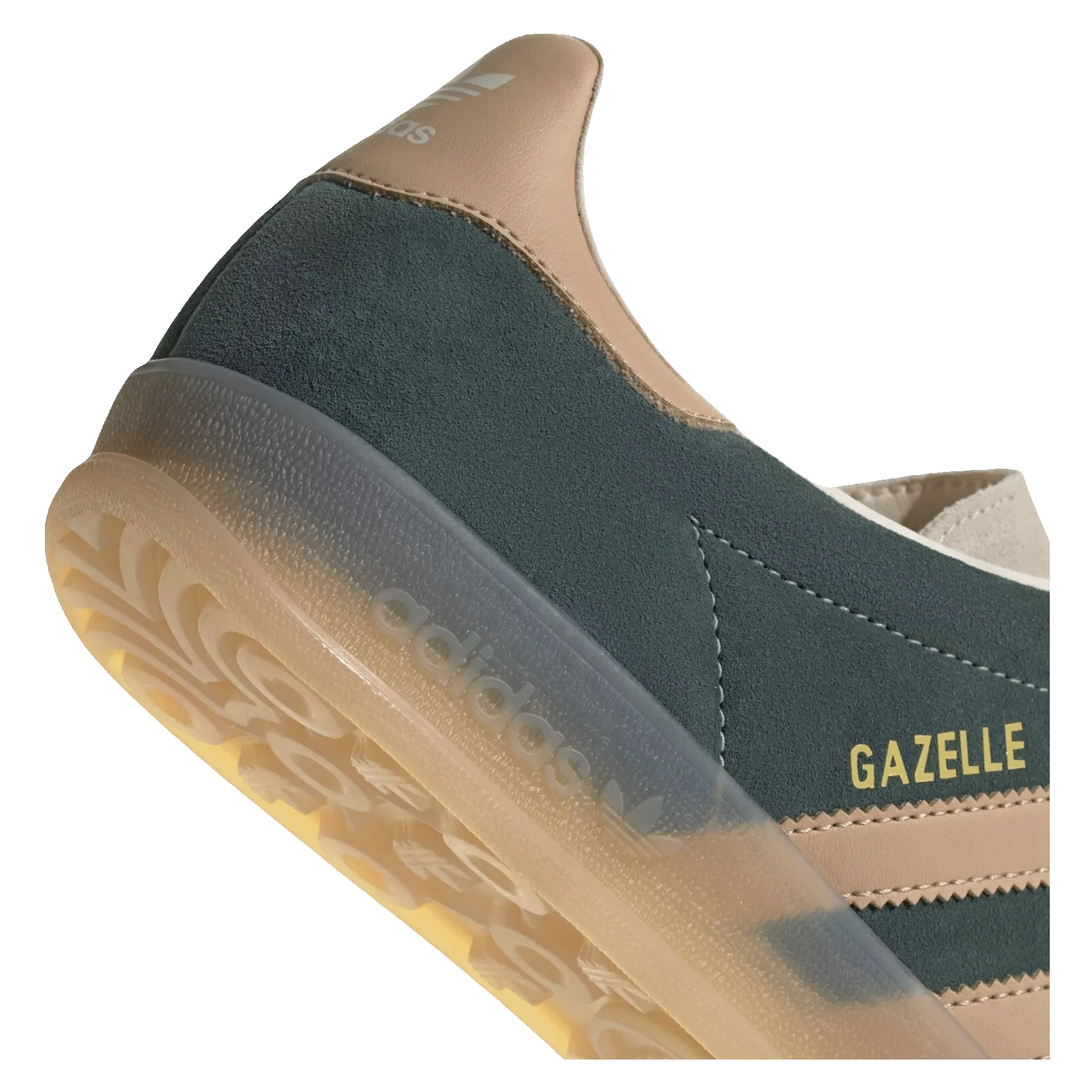 adidas Gazelle Indoor Shadow Green Warm Sandstone Back