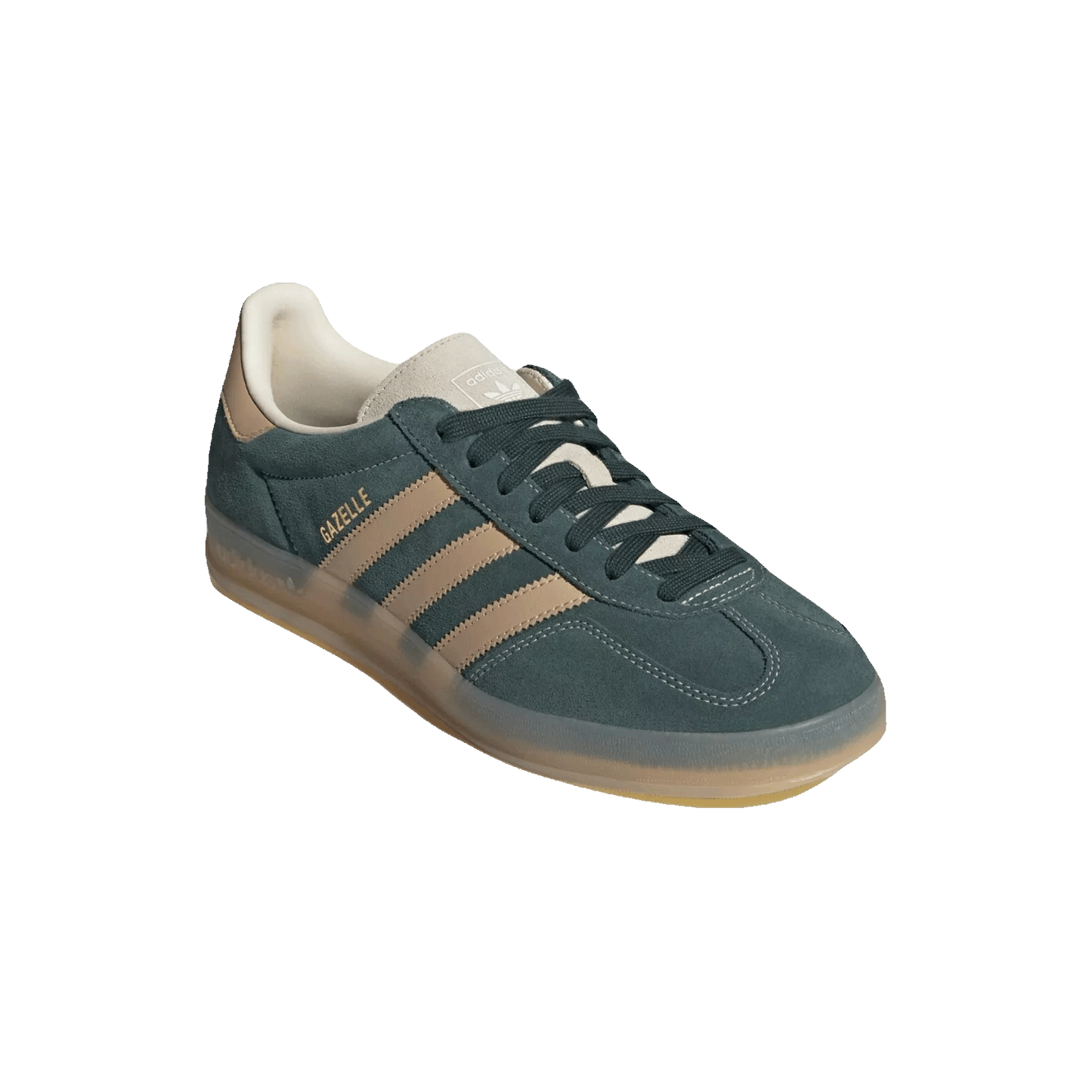 adidas Gazelle Indoor Shadow Green Warm Sandstone Side