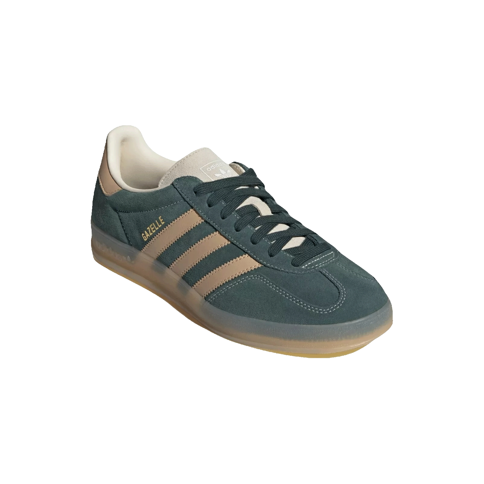 adidas Gazelle Indoor Shadow Green Warm Sandstone Side