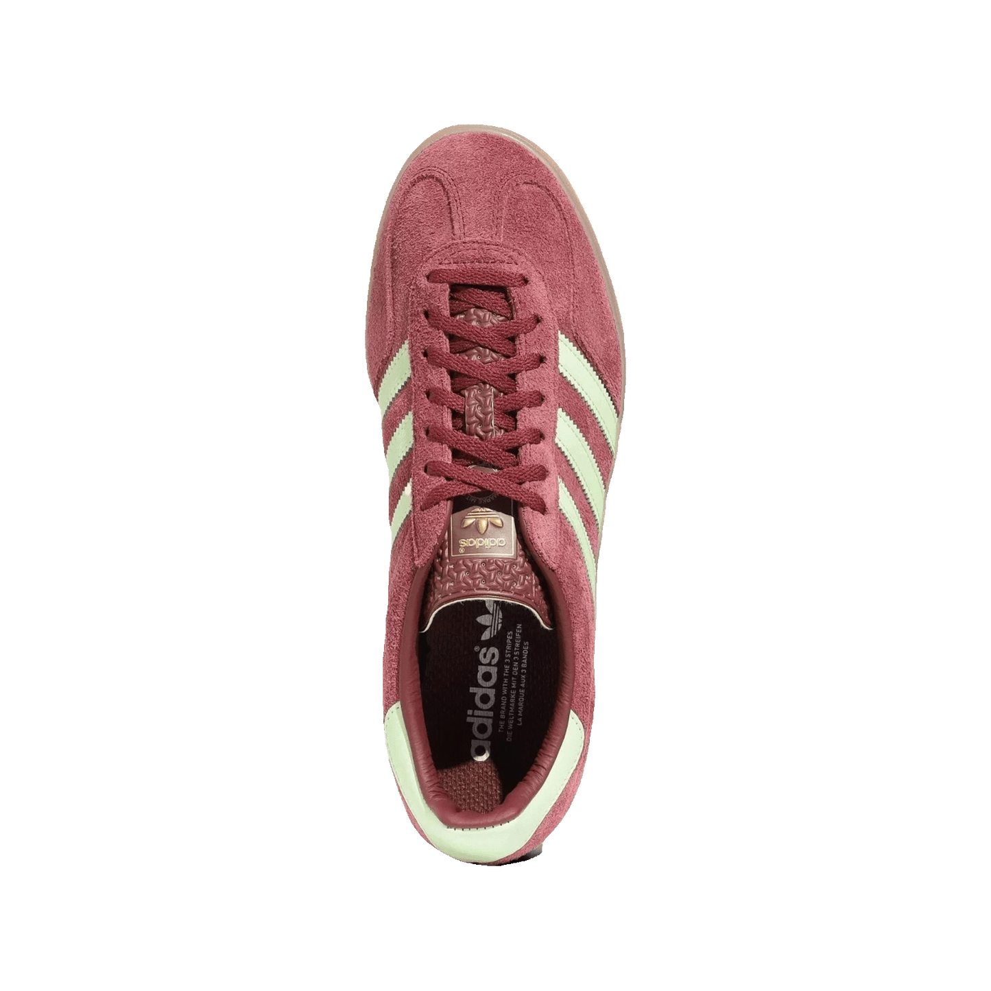 adidas Gazelle Indoor Shadow Red Semi Spark Green Oben
