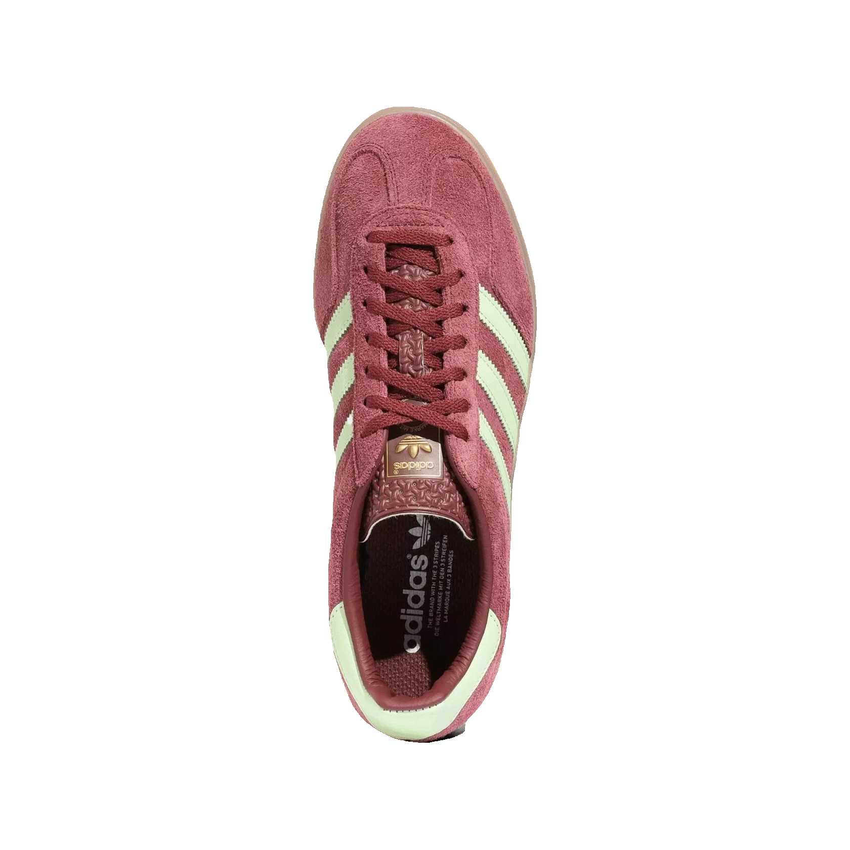 adidas Gazelle Indoor Shadow Red Semi Spark Green Oben