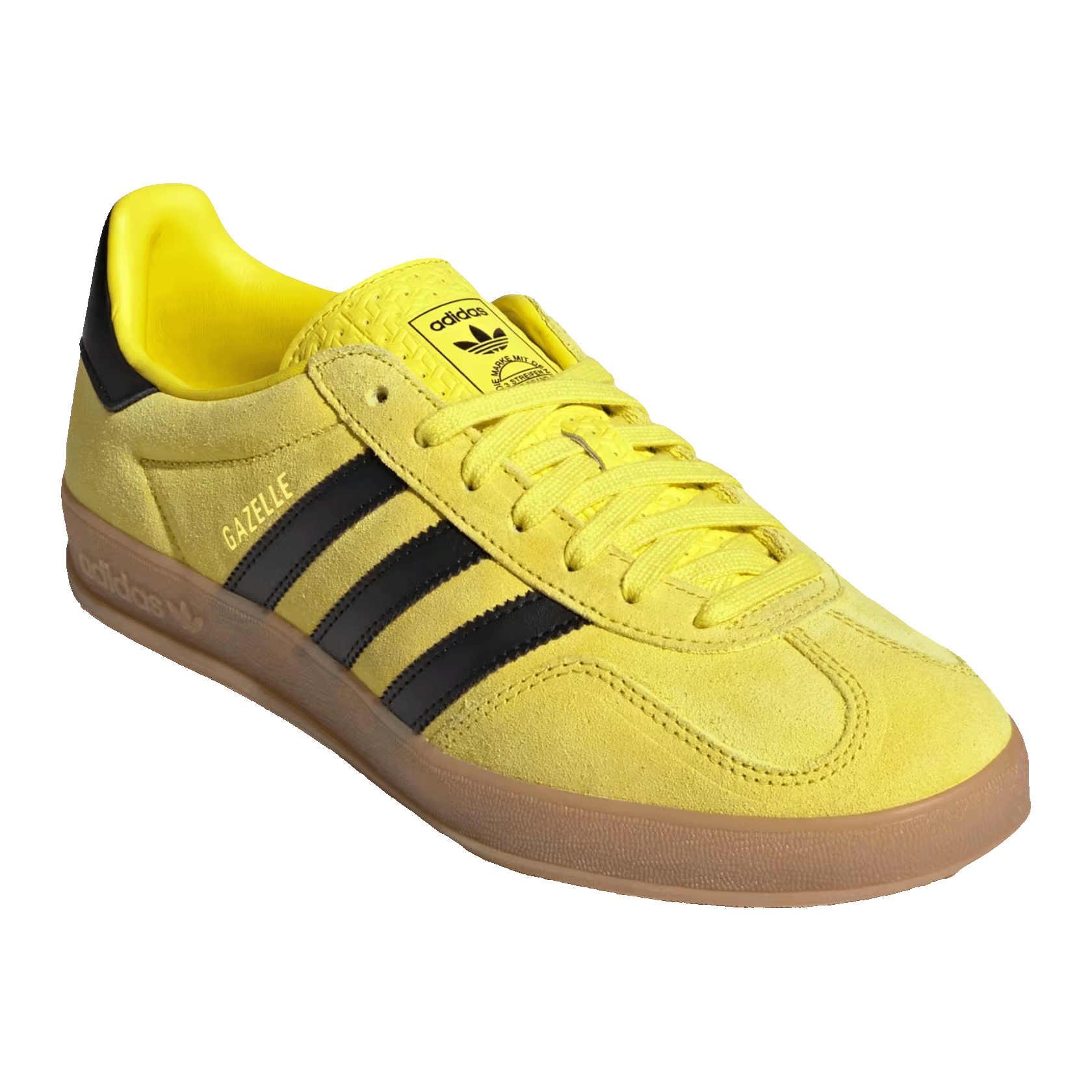 adidas Gazelle Indoor Shock Yellow Black Side