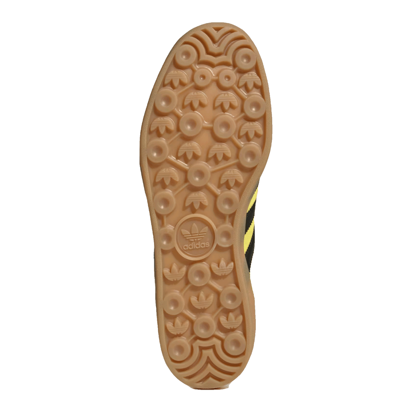 adidas Gazelle Indoor Shock Yellow Black Sohle