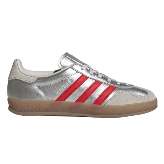 adidas Gazelle Indoor Silver Metallic Better Scarlet (W) JR2403