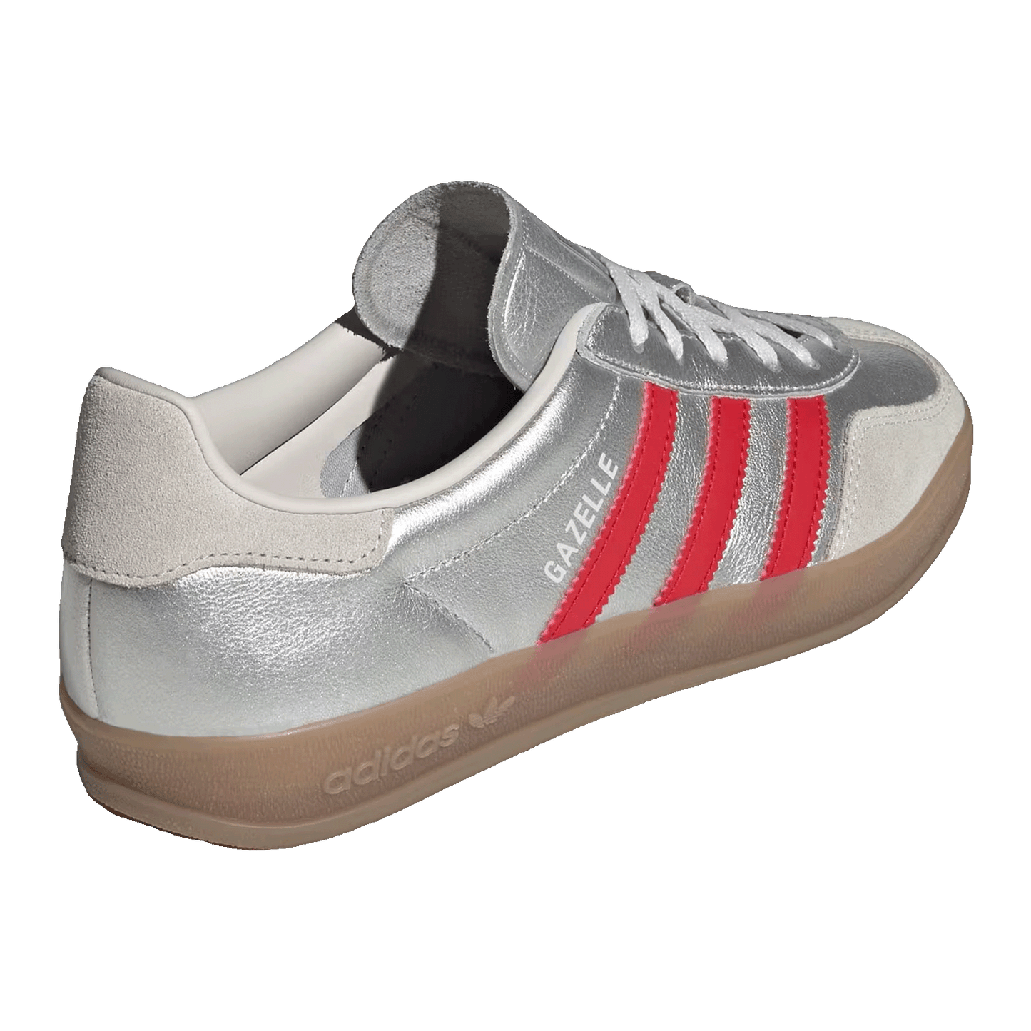 adidas Gazelle Indoor Silver Metallic Better Scarlet (W) Back JR2403