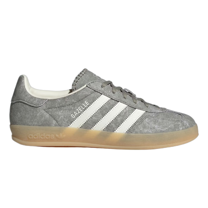 adidas Gazelle Indoor Silver Pebble Off White Canvas (W) IH7033
