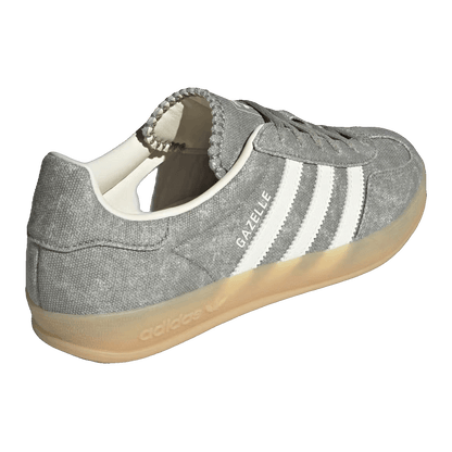 adidas Gazelle Indoor Silver Pebble Off White Canvas (W) Back IH7033