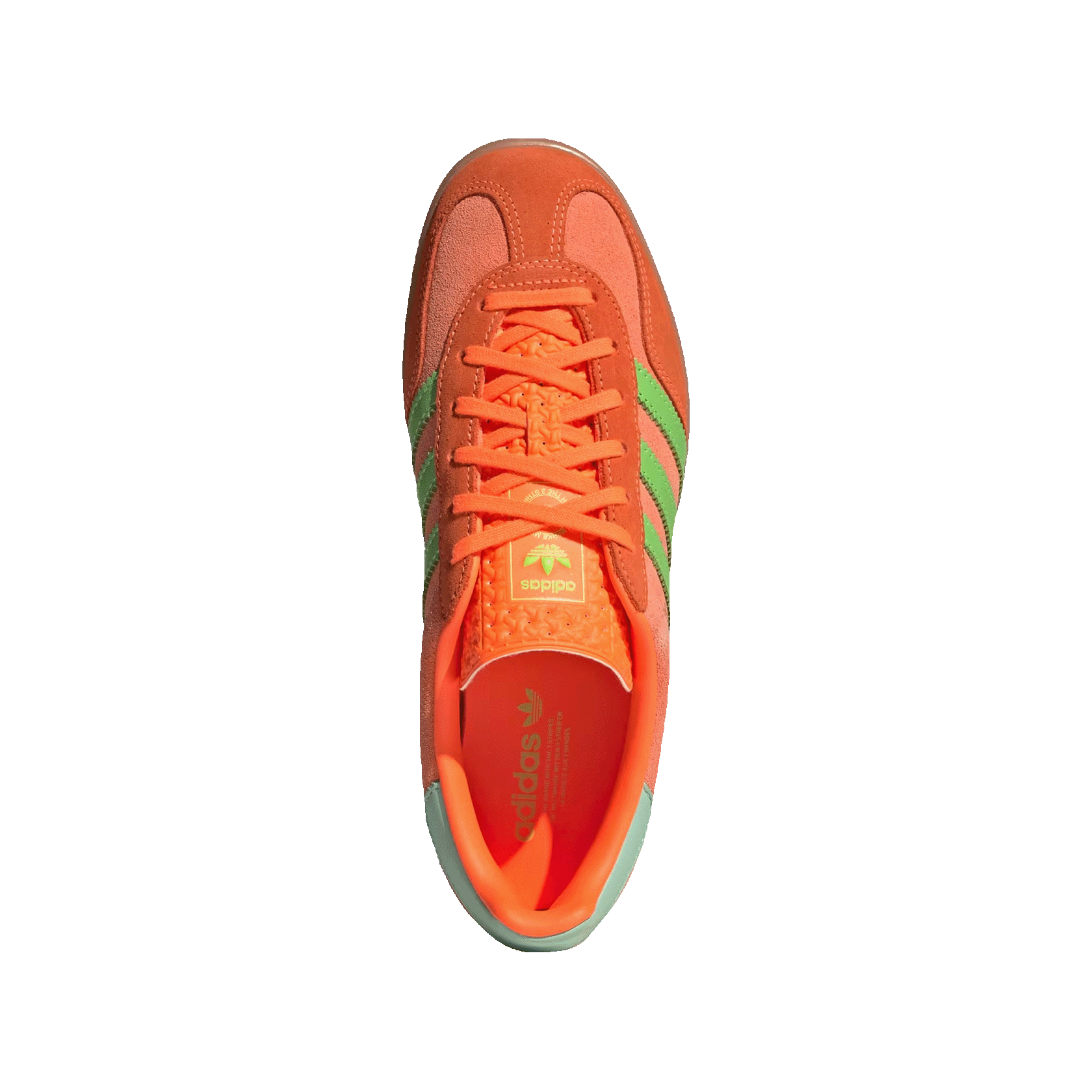 adidas Gazelle Indoor Solar Orange Solar Green (W) Oben