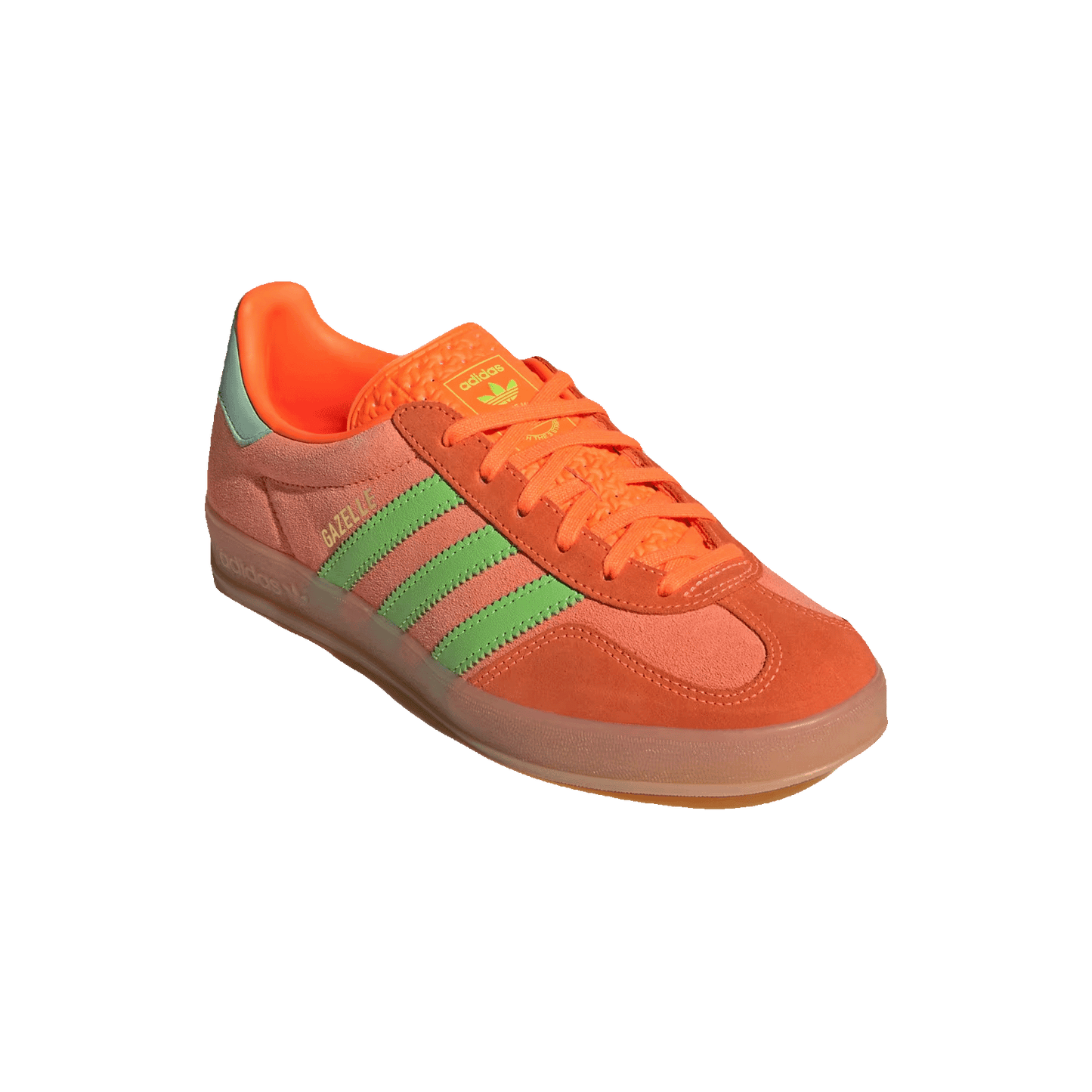 adidas Gazelle Indoor Solar Orange Solar Green (W) Side