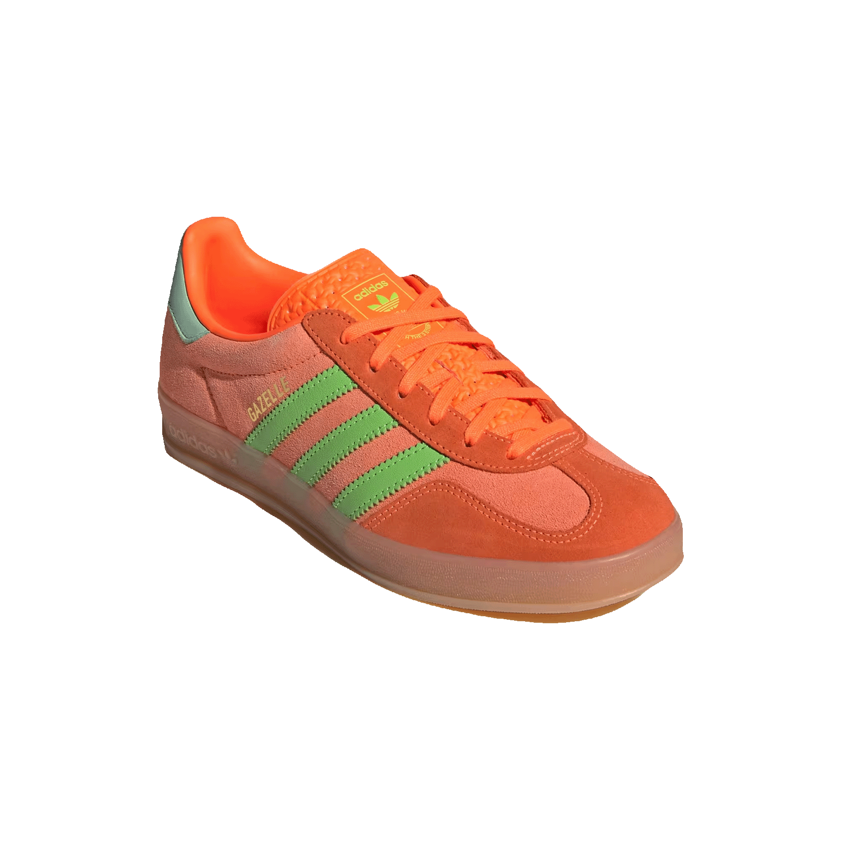 adidas Gazelle Indoor Solar Orange Solar Green (W) Side