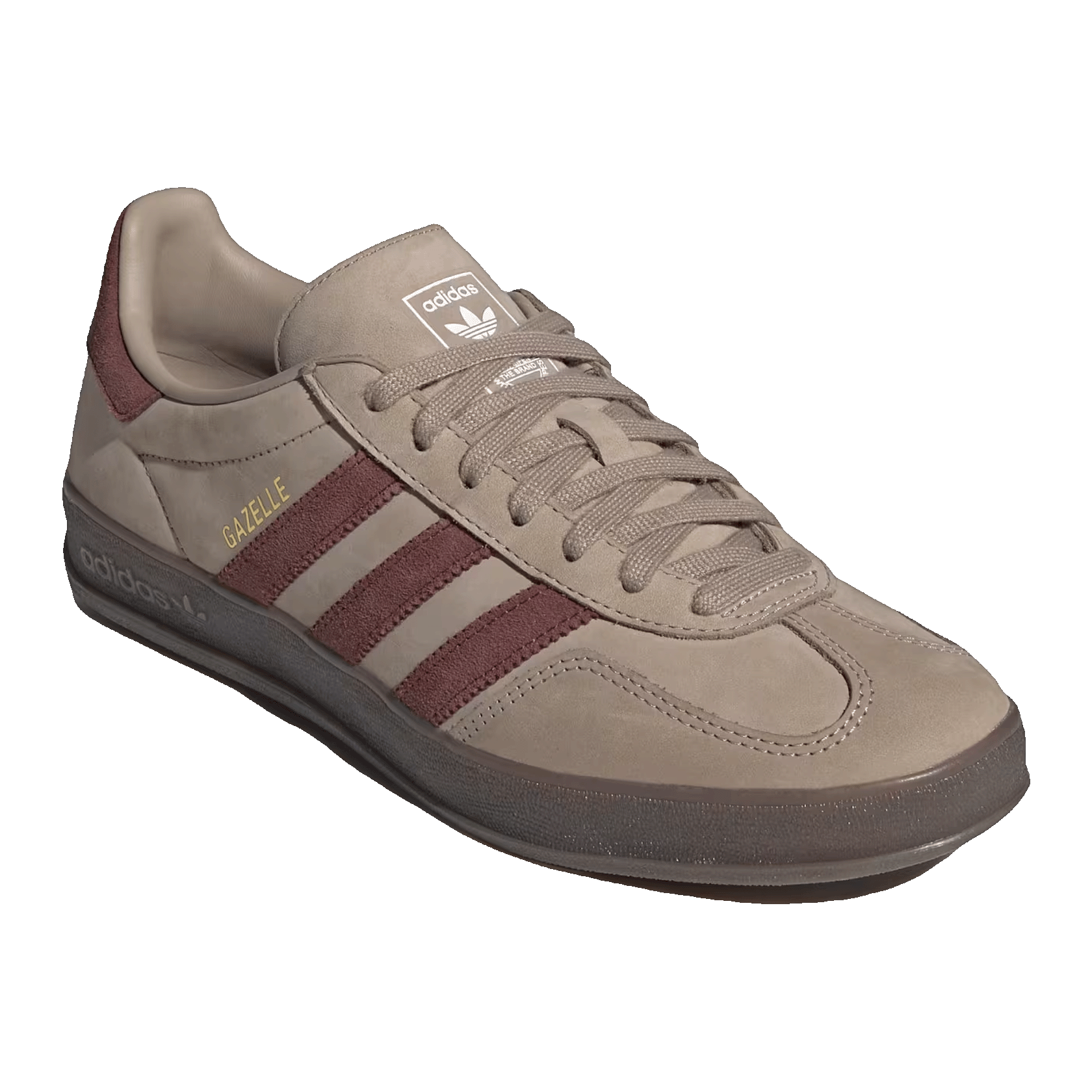 adidas Gazelle Indoor Trace Khaki Fox Brown Side JQ8387