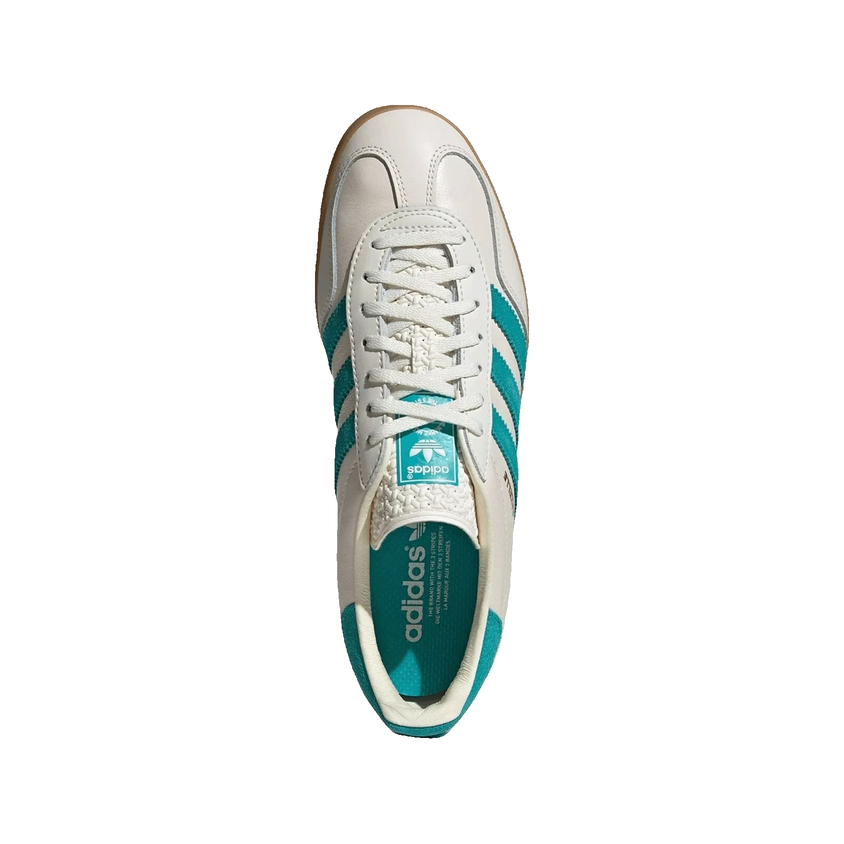 adidas Gazelle Indoor Turqoise Chalk White Oben