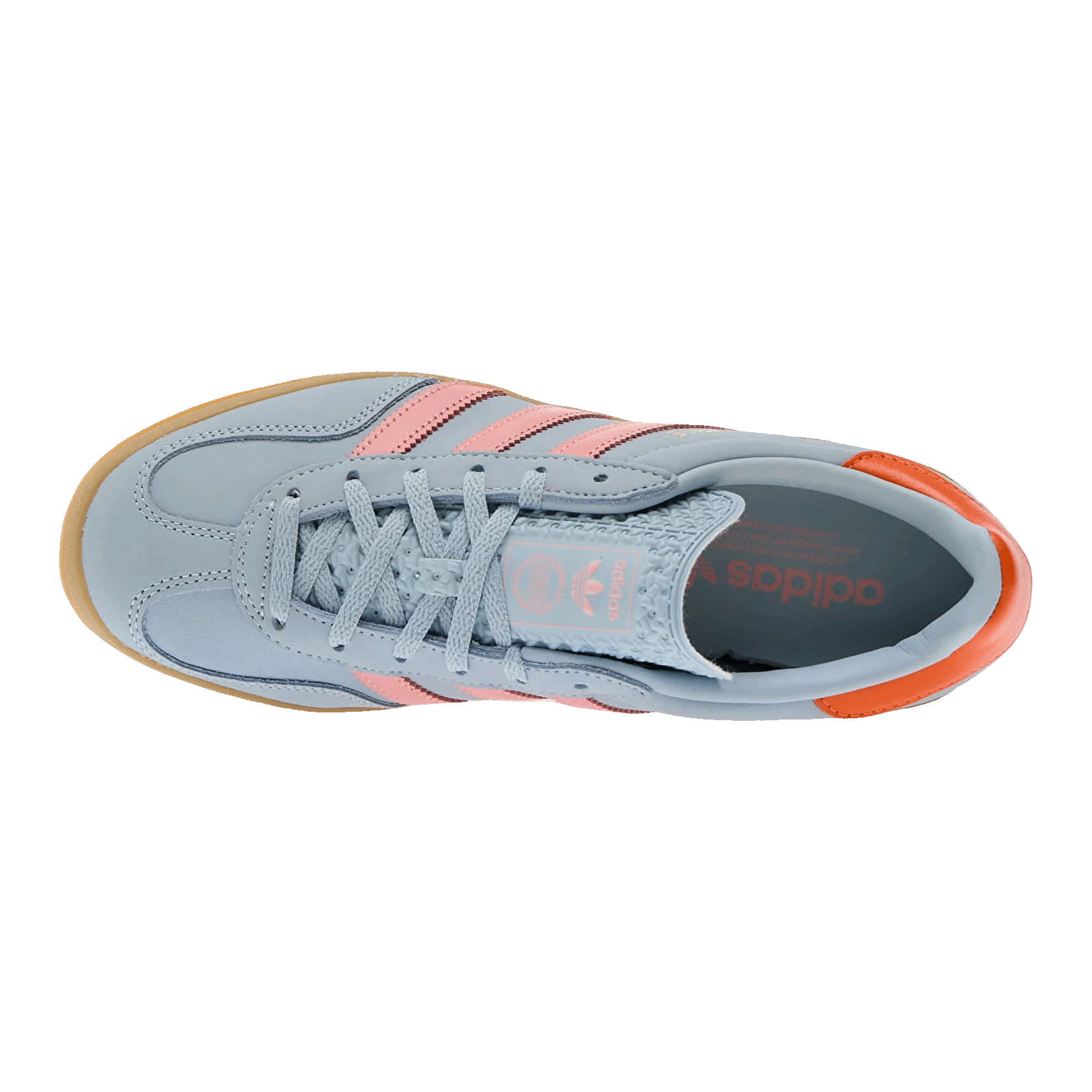 adidas Gazelle Indoor Wonder Blue Solar Orange Gum (W) Oben