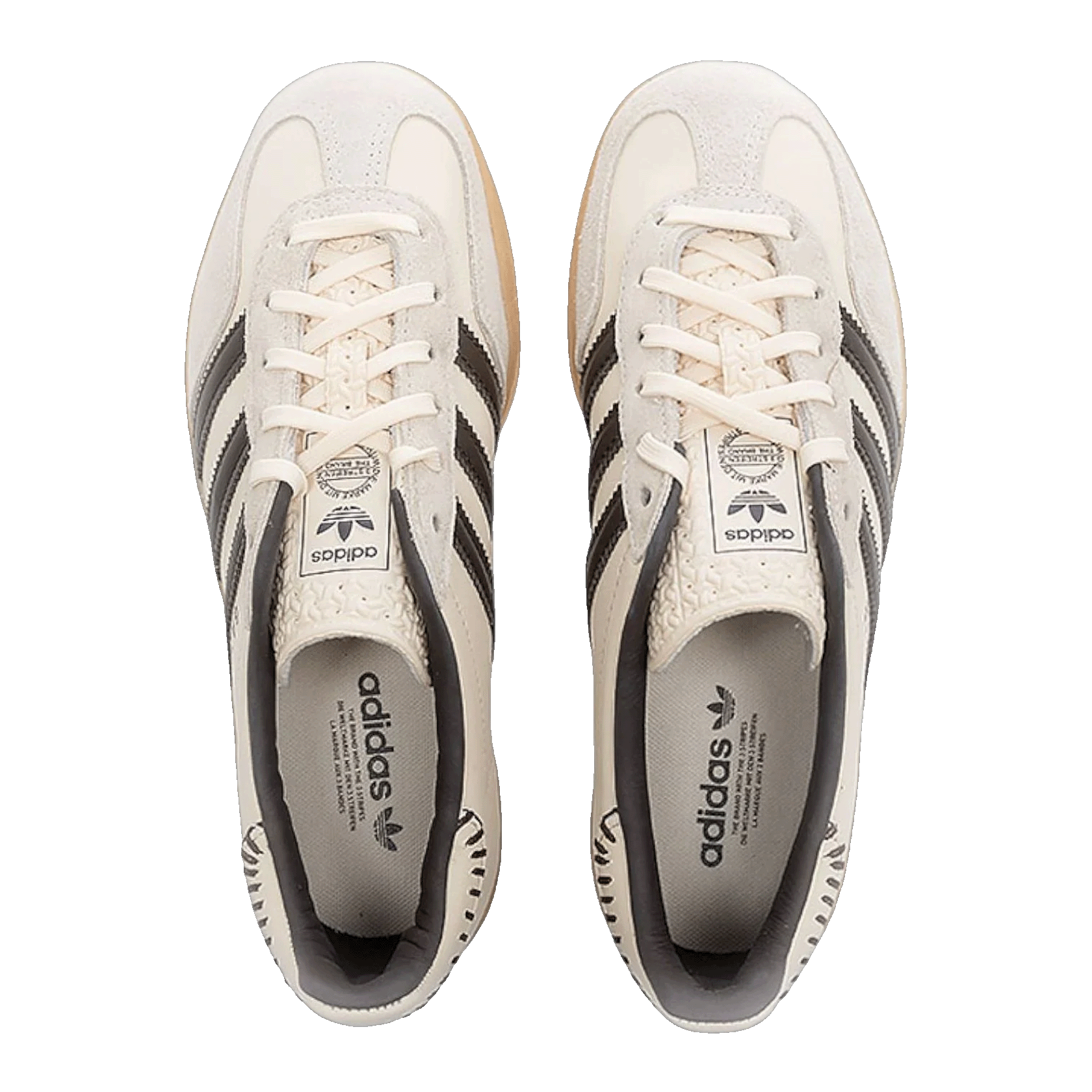 adidas Gazelle Indoor Wonder White Dark Brown Oben JQ1748
