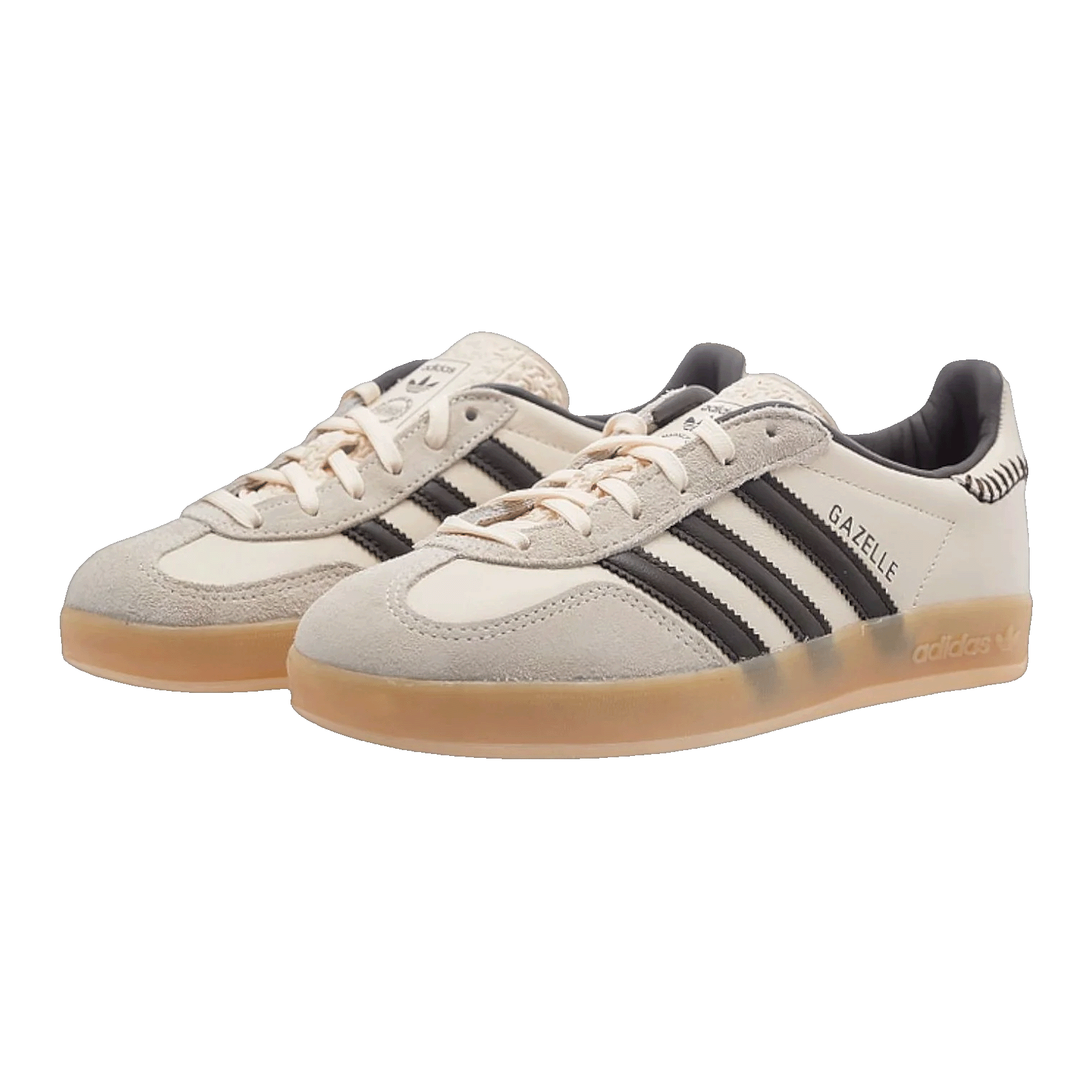 adidas Gazelle Indoor Wonder White Dark Brown Side JQ1748