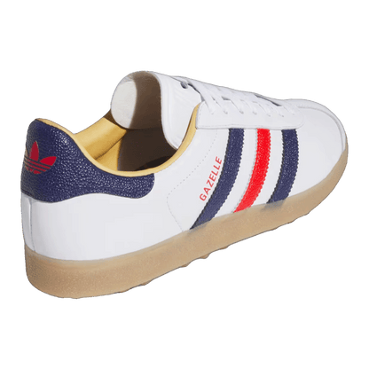 adidas Gazelle Leather Spikeless Golf White Dark Blue Red Back