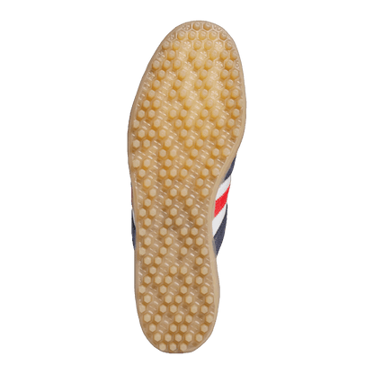 adidas Gazelle Leather Spikeless Golf White Dark Blue Red Sohle